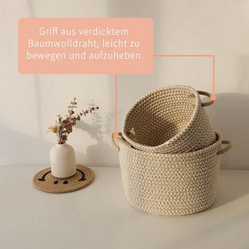 MAGICSHE Regalkorb Allzweckkorb Aufbewahrungsbox Baumwollgarn