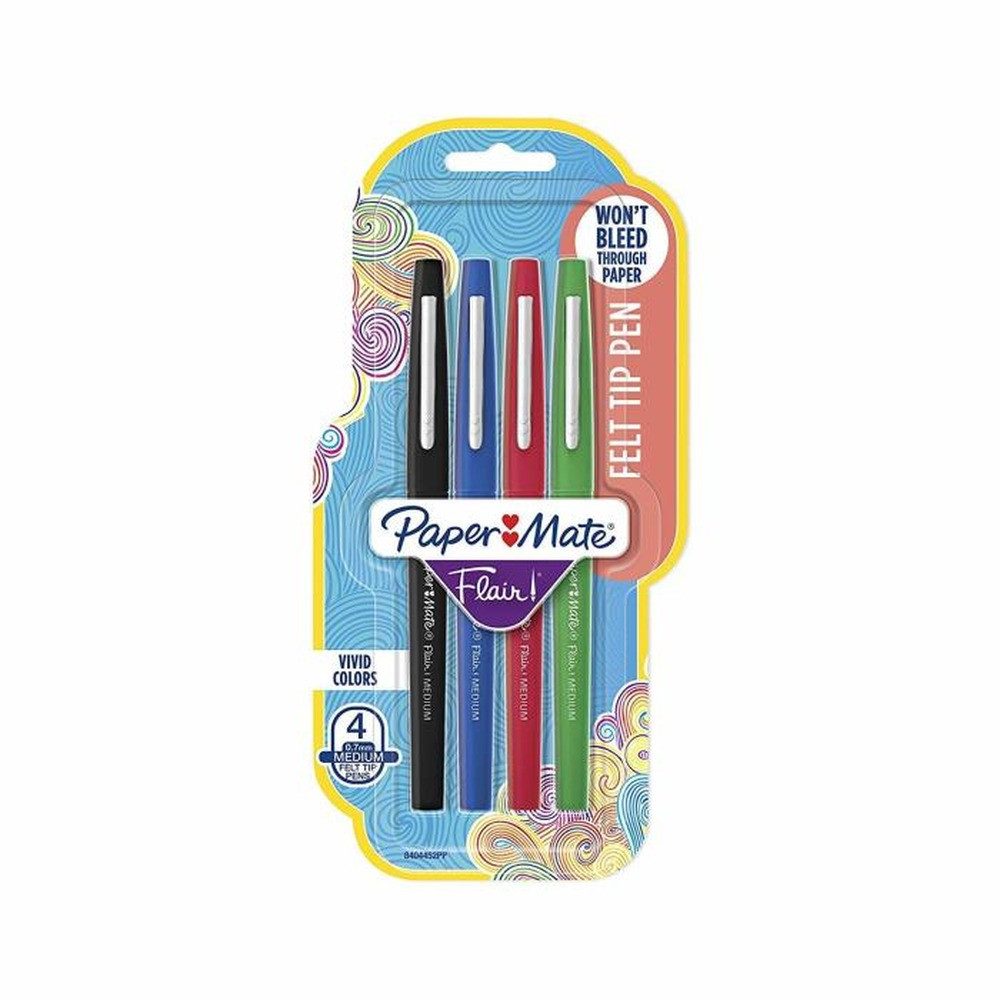 PAPERMATE Filzstift PAPER MATE Faserschreiber Flair 4er Strd Farben