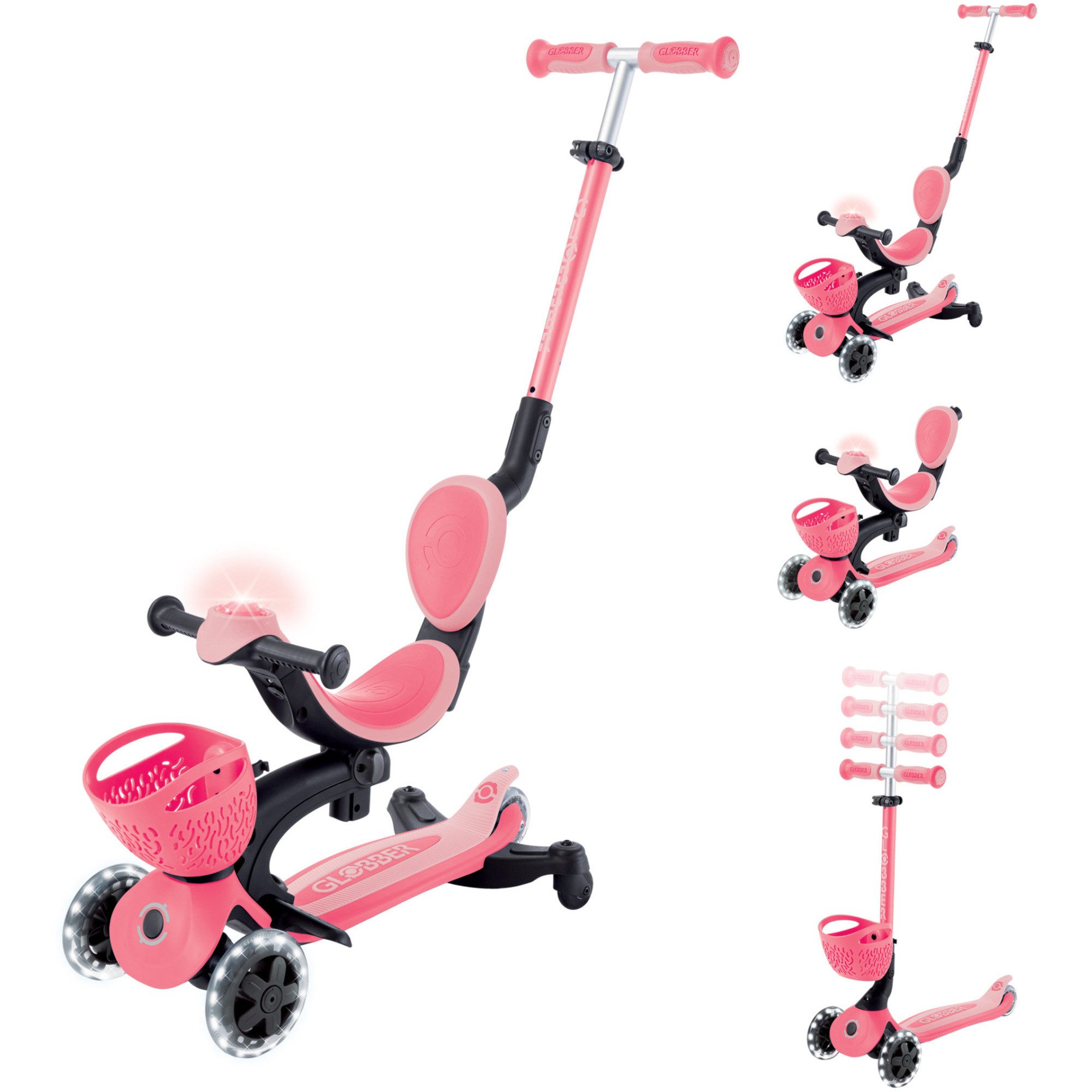Globber Scooter GLOBBER Go-Up Baby Lights 360, Scooter