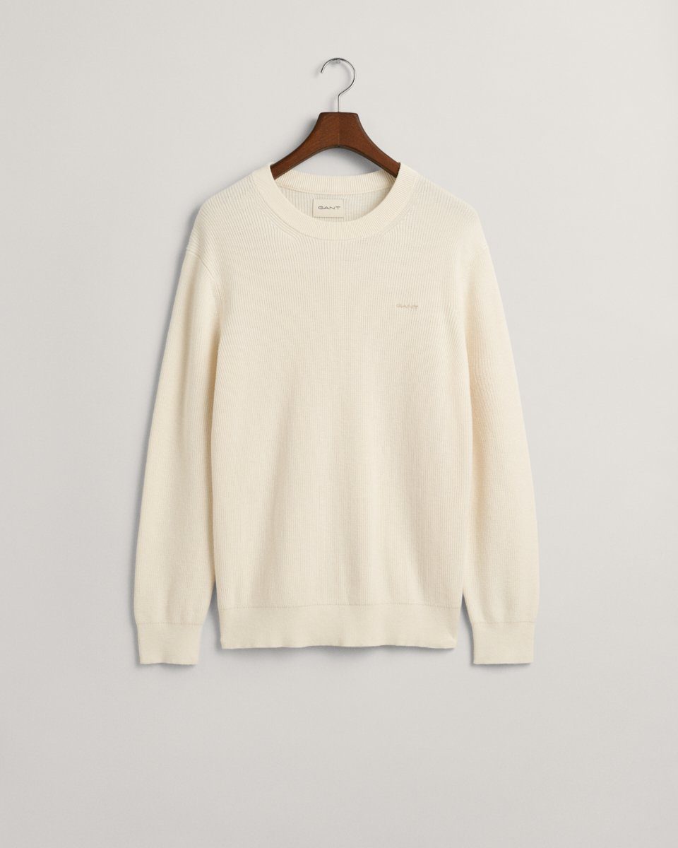 Gant Strickpullover COTTON WOOL RIB C-NECK