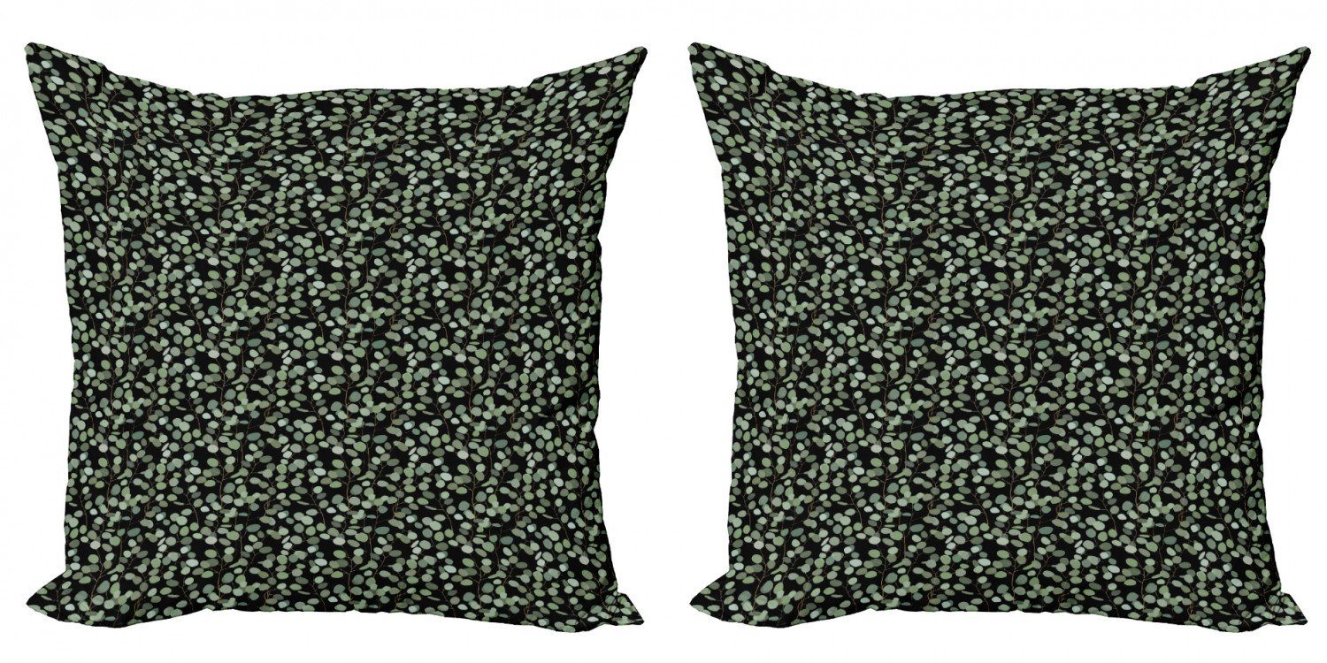 Kissenbezüge Modern Accent Doppelseitiger Digitaldruck, Stück), Abakuhaus Blätter (2 gezeichnet Tropisch Exotische Hand