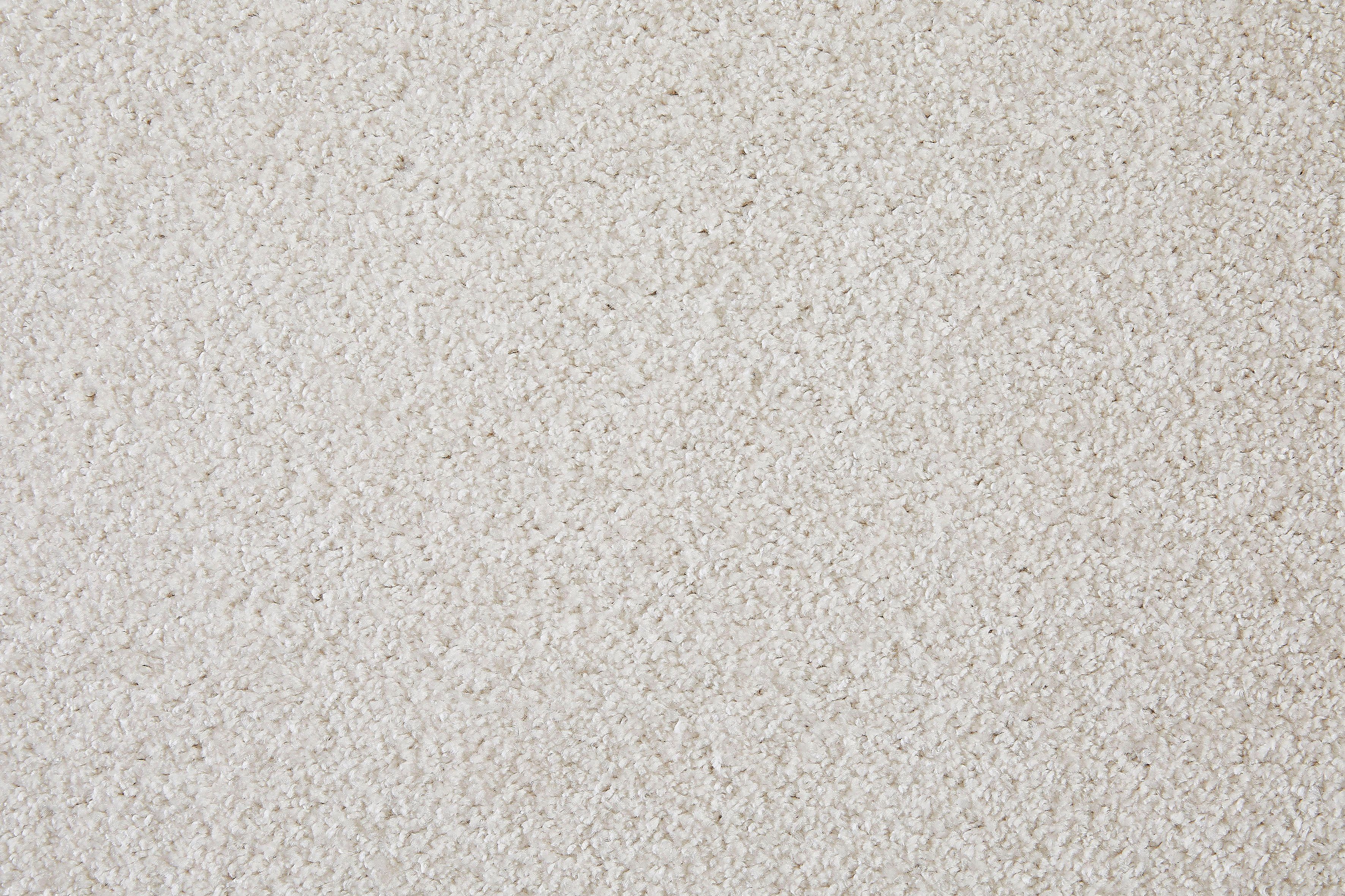 Teppichboden Coupon Velours Pisa, Andiamo, rechteckig, Höhe: 17,5 mm, Uni Farben, Breite 400 cm, strapazierfähig & pflegeleicht hellbeige