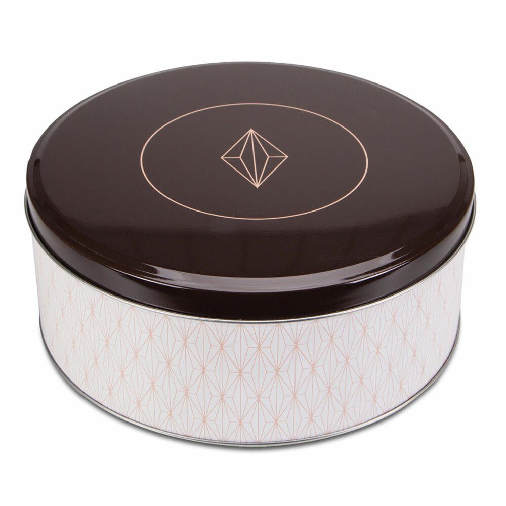STÄDTER Keksdose Vanilla Diamonds Ø 22 cm, Weißblech