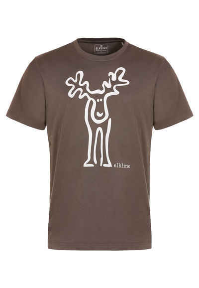 Elkline T-Shirt Rudolf Retro Kult Elch Brust Rücken Print