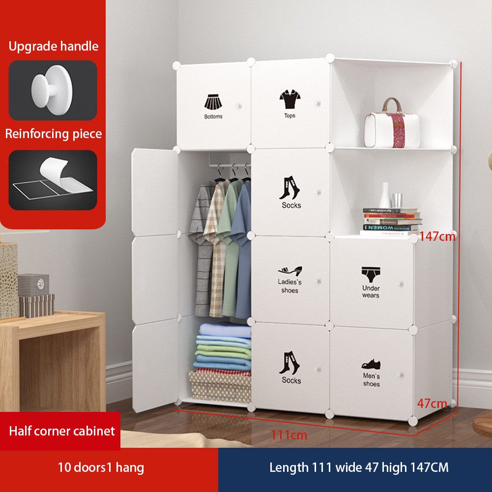 GarveeMore Kleiderschrank Mit Platz zum Aufhängen,DIY Kombischrank,modulare günstig online kaufen