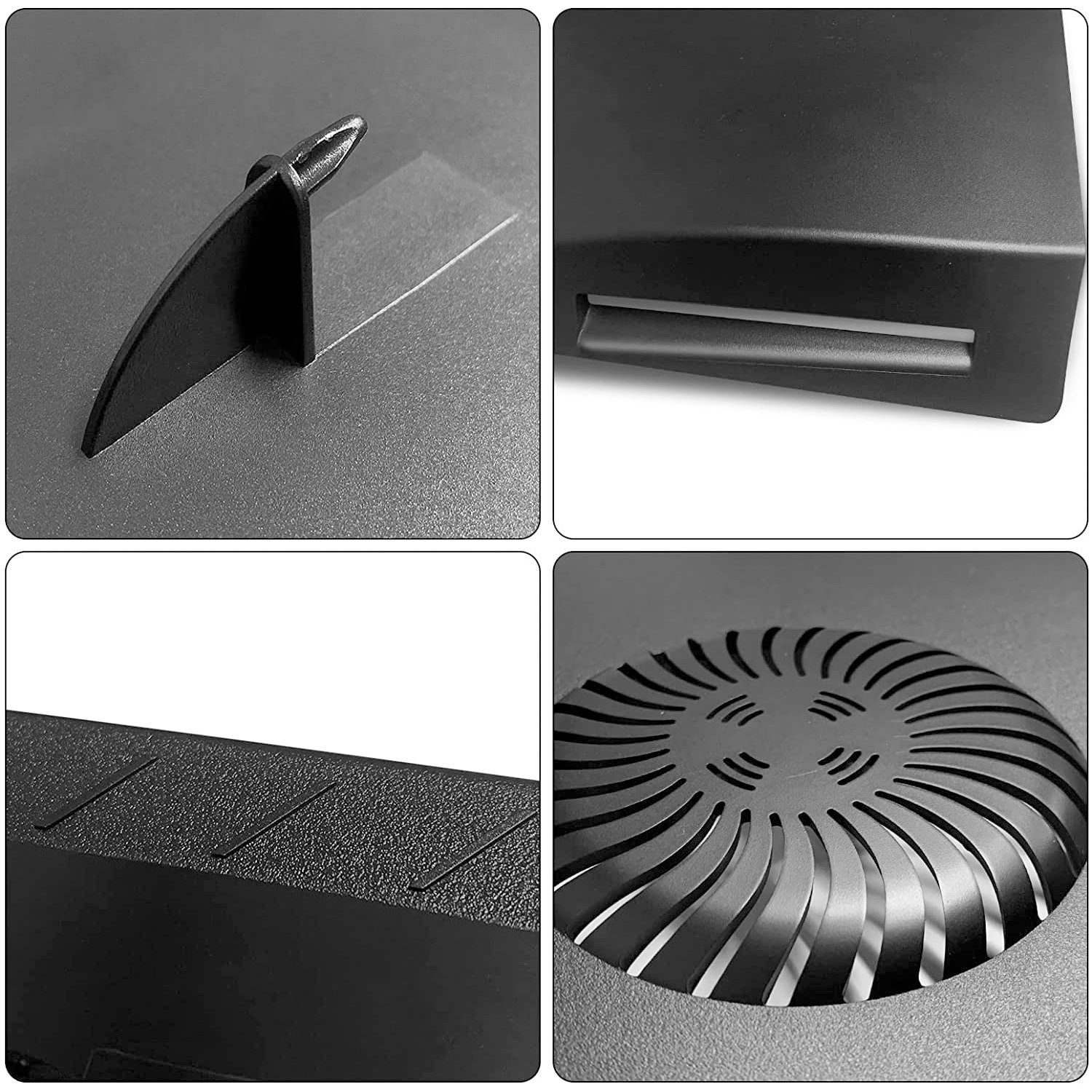 zggzerg PS5 Frontplatten mit Kühlöffnungen Seitenplatten PlayStation 5-Controller