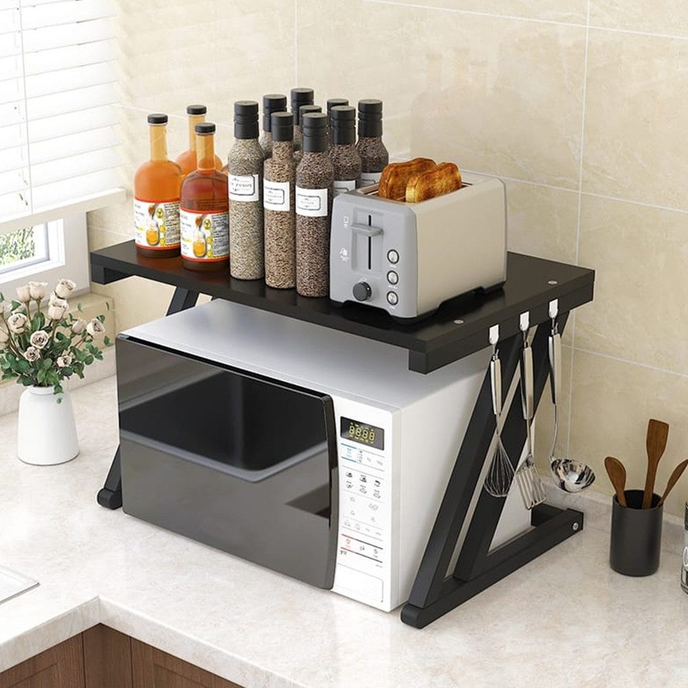 JEOBEST Regalelement Mikrowellenregal Organizer Küche, Mikrowellen Ständer günstig online kaufen