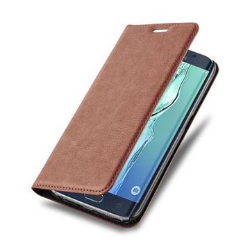 Cadorabo Handyhülle Samsung Galaxy S6 EDGE Samsung Galaxy S6 EDGE, Klappbare Handy Schutzhülle - Hülle - mit Standfunktion und Kartenfach