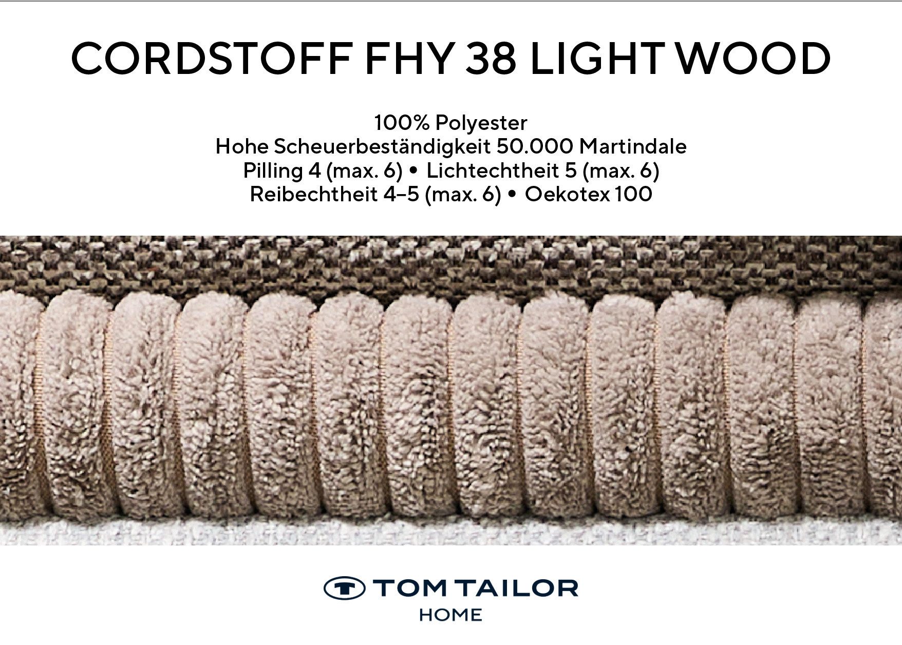 TOM TAILOR HOME Big-Sofa SOFT CUBE – stylische Retrovibes durch markante Kachelsteppung, angenehmer Sitzkomfort, 205/245x90, mit optionaler Armteilfunktion