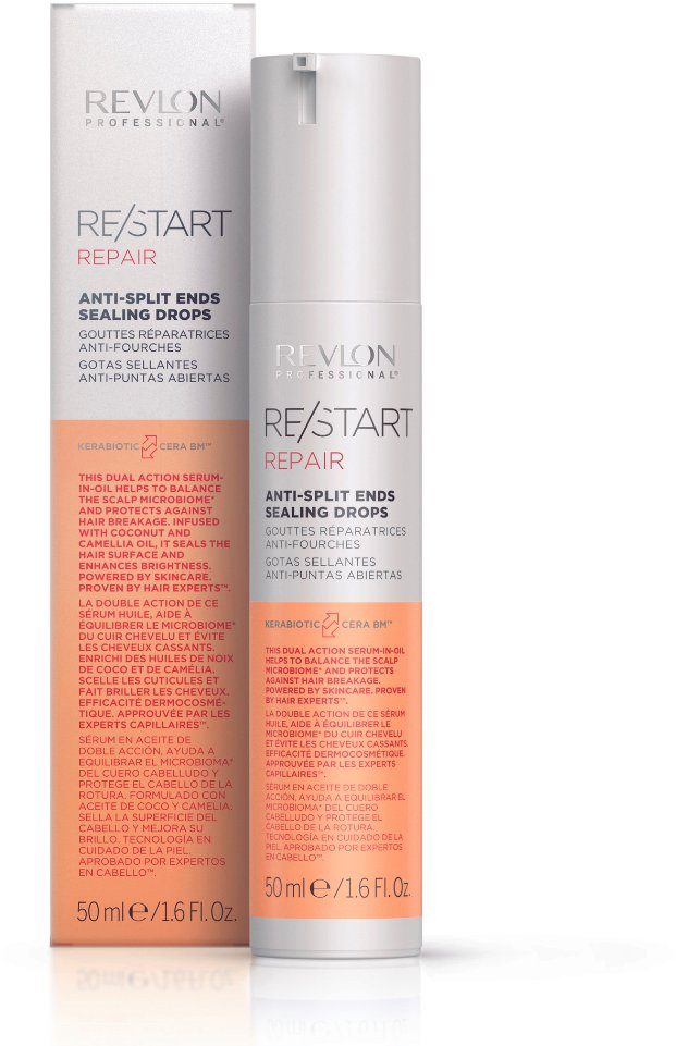 REVLON PROFESSIONAL Haarserum Re/Start REPAIR Anti-Split Ends Sealing Drops  50 ml, Versiegelt die Haarspitzen.