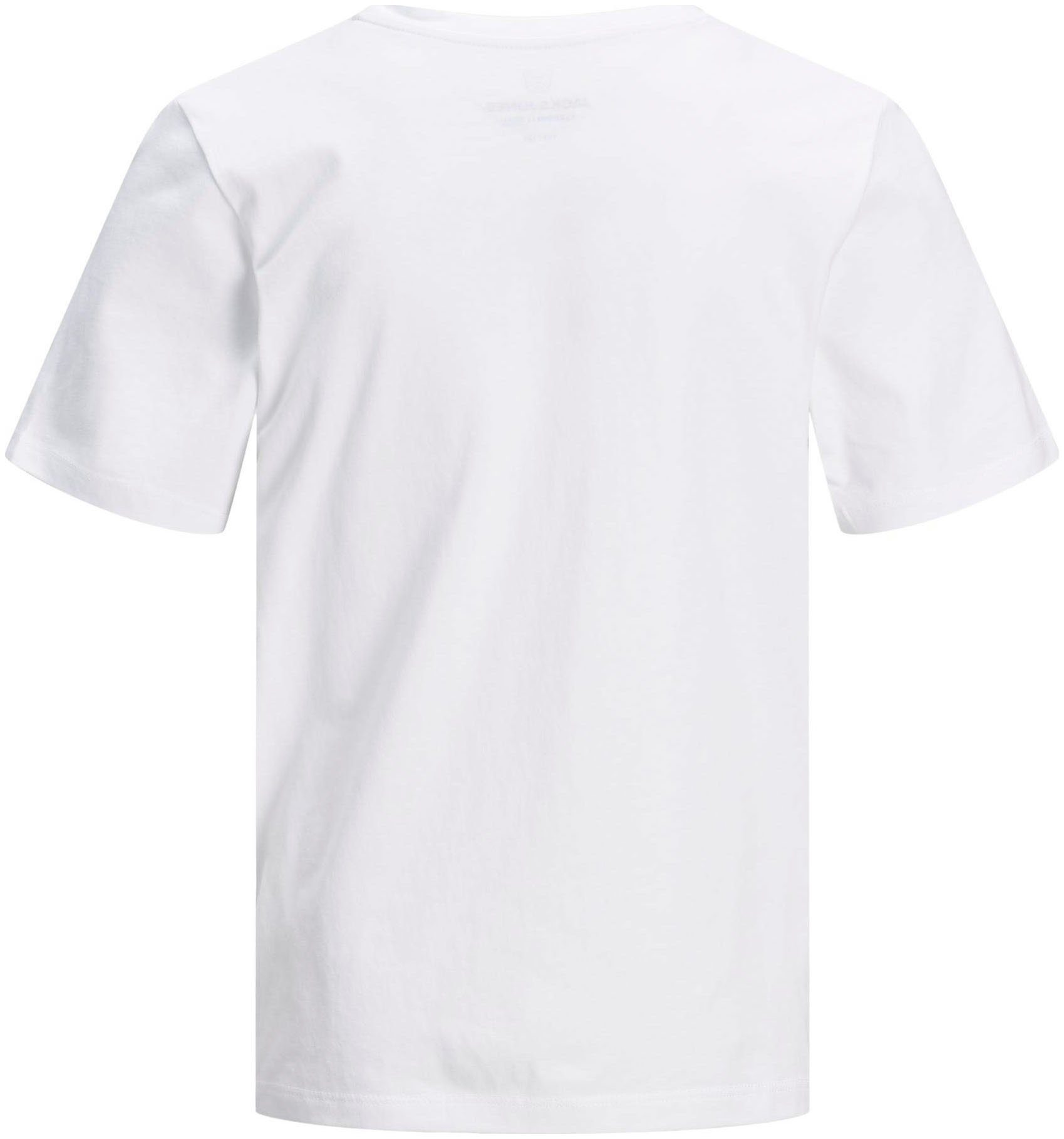 Jack & Jones Junior Rundhalsshirt JJEORGANIC figurbetont, atmungsaktiv, kombinierbar unifarben, casual, slim fit, Jersey, Rundhals