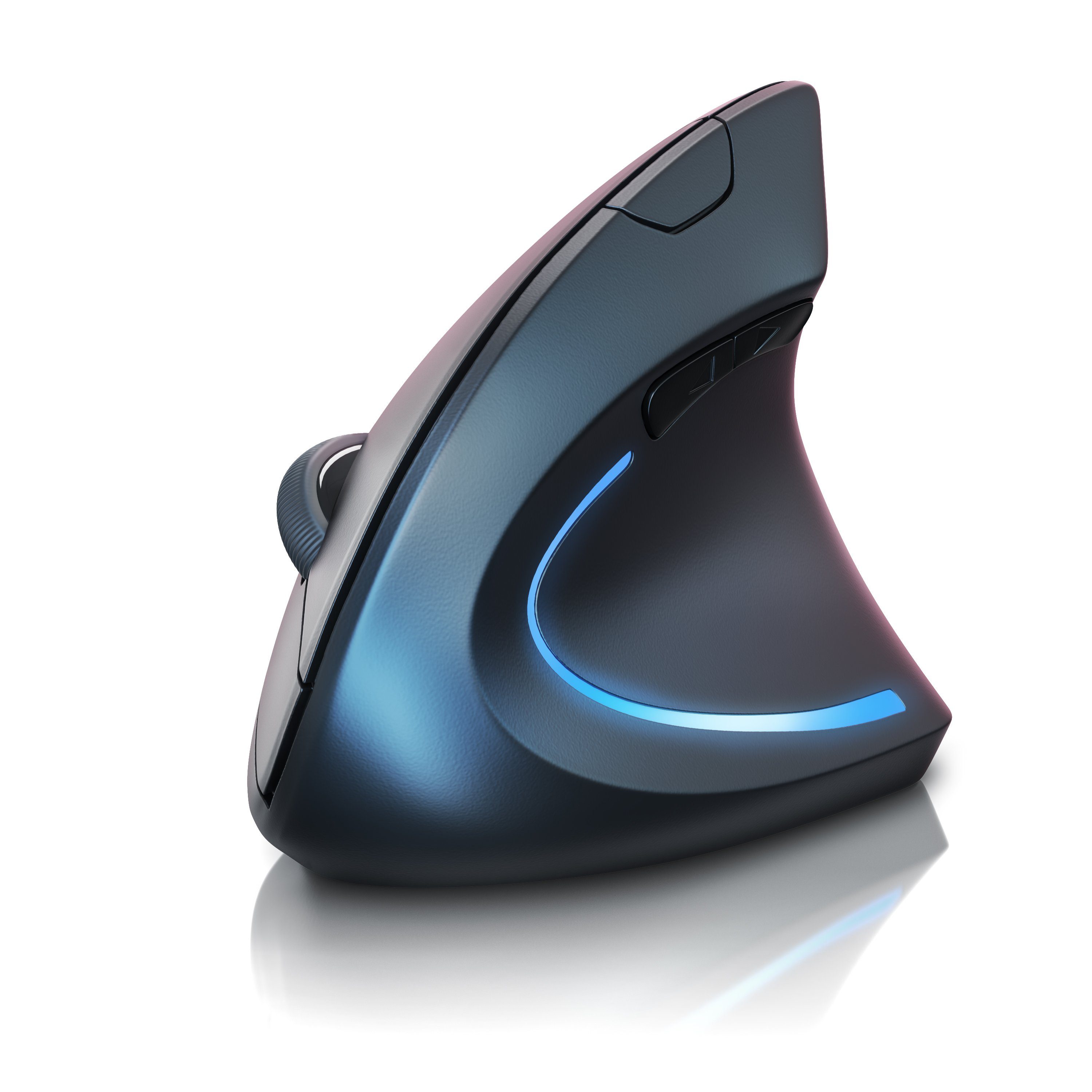 Titanwolf Vertikalmaus kabellos mit Funk 2,4 Ghz, Wireless Vertical Mouse ergonomische Maus (Funk, Vorbeugung gegen Mausarm, für PC Laptop Notebook und Tablet)