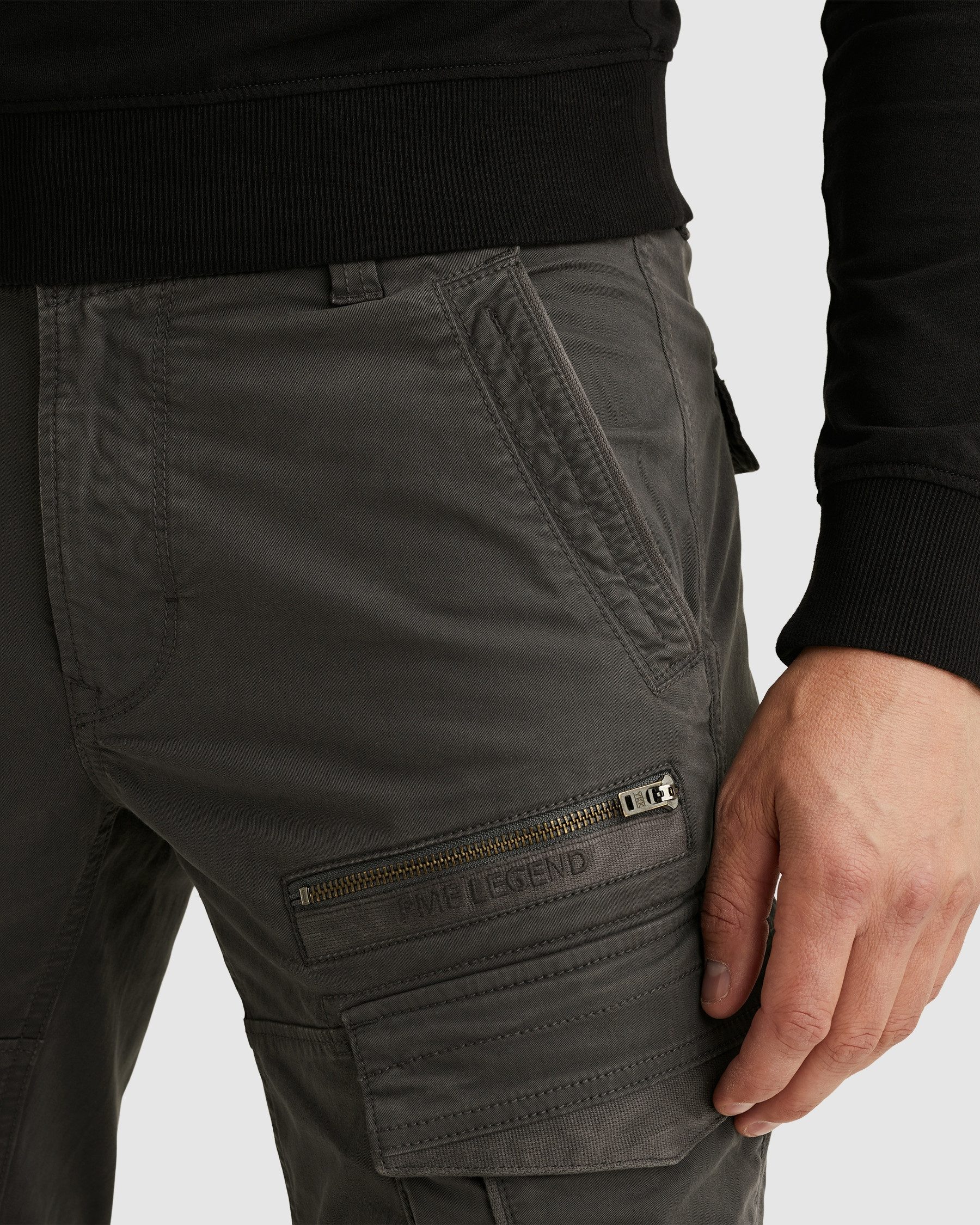 PME LEGEND Cargohose Nordrop Stretch Twill mit Logo Stickerei – Bild 2 von 5