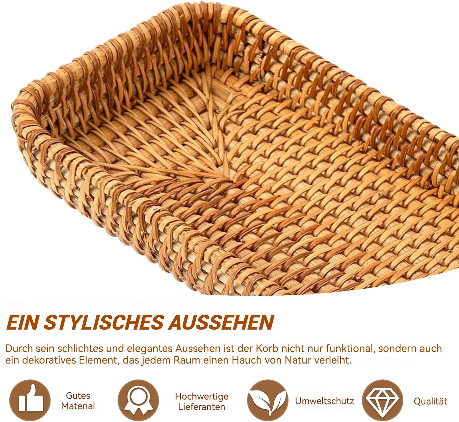 BlingBin Aufbewahrungskorb Serviertablett,Badezimmer Eitelkeit Tabletts,Rec günstig online kaufen