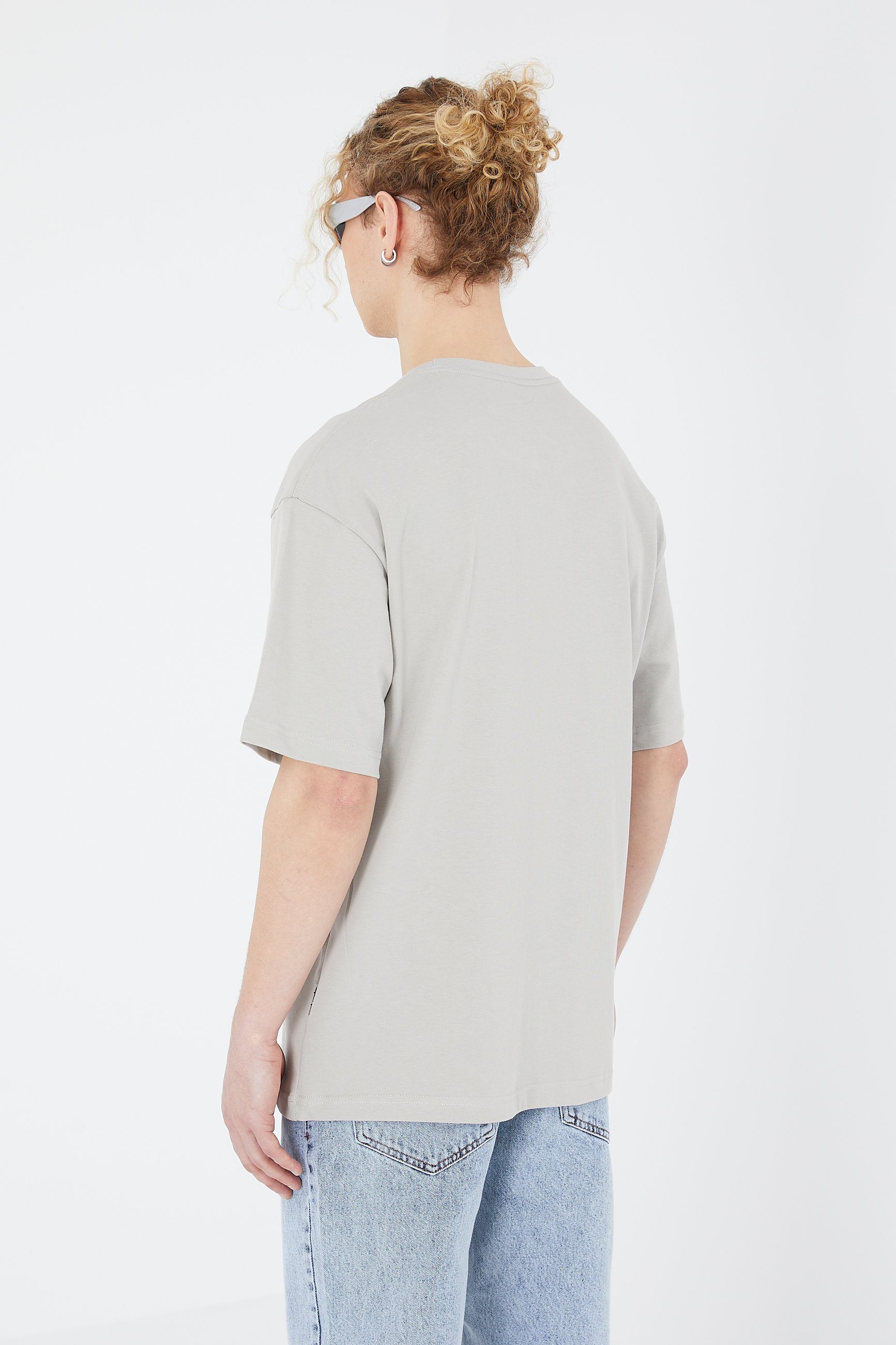COFI Casuals T-Shirt einfarbiges Basic Oversized T-Shirt mit 320 GSM Baumwolle