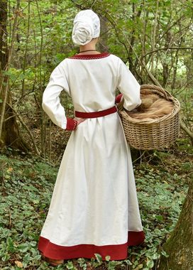 Battle Merchant Ritter-Kostüm Wikinger Kleid Jona, natur/weinrot, Gr. XXL