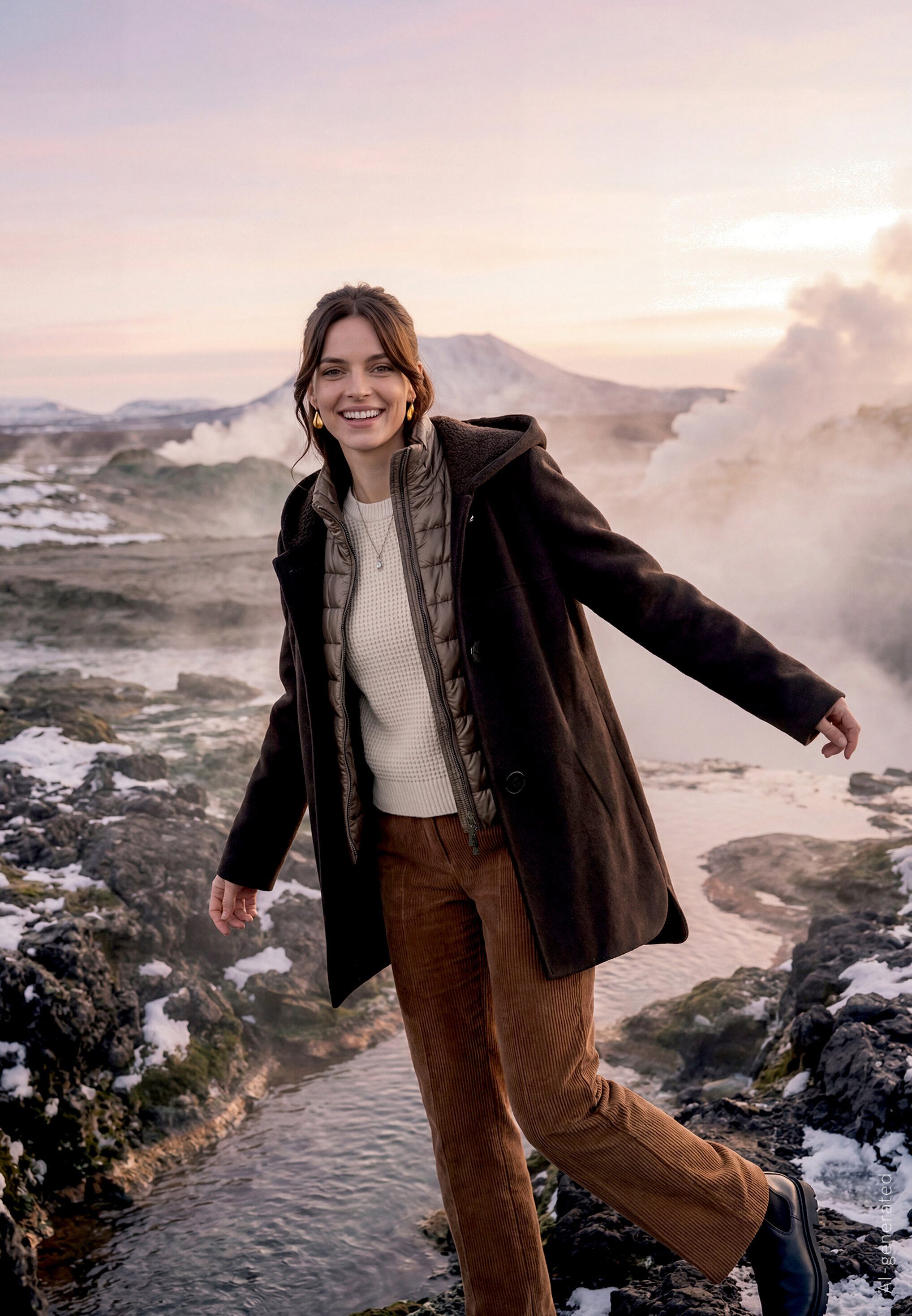 Gil Bret Wolljacke Damen mit Kapuze