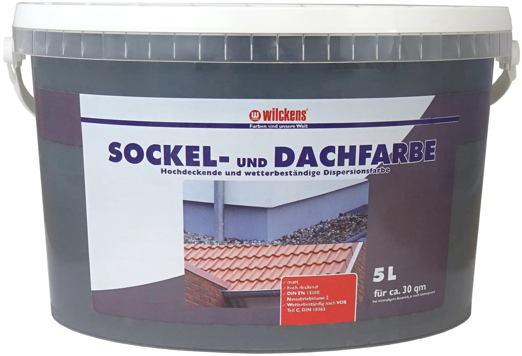 Wilckens Farben Fassadenfarbe Wilckens Sockel- und Dachfarbe