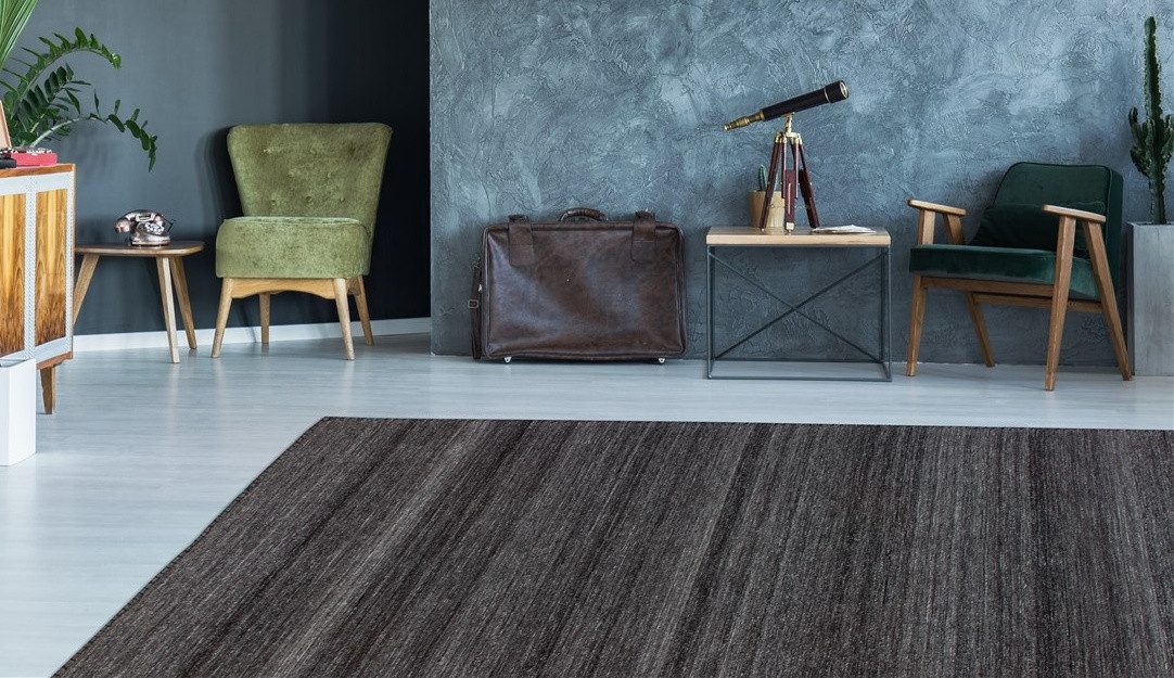 Kayoom Teppich Phoenix 210, rechteckig, Höhe: 6 mm, Dezenter Jacquard-Teppich, Flachflor, Aus pflegeleichten Materialien