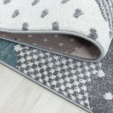 Kinderteppich Teppich für den Flur oder Küche Wolken Design, Stilvoll Günstig, Läufer, Höhe: 10 mm