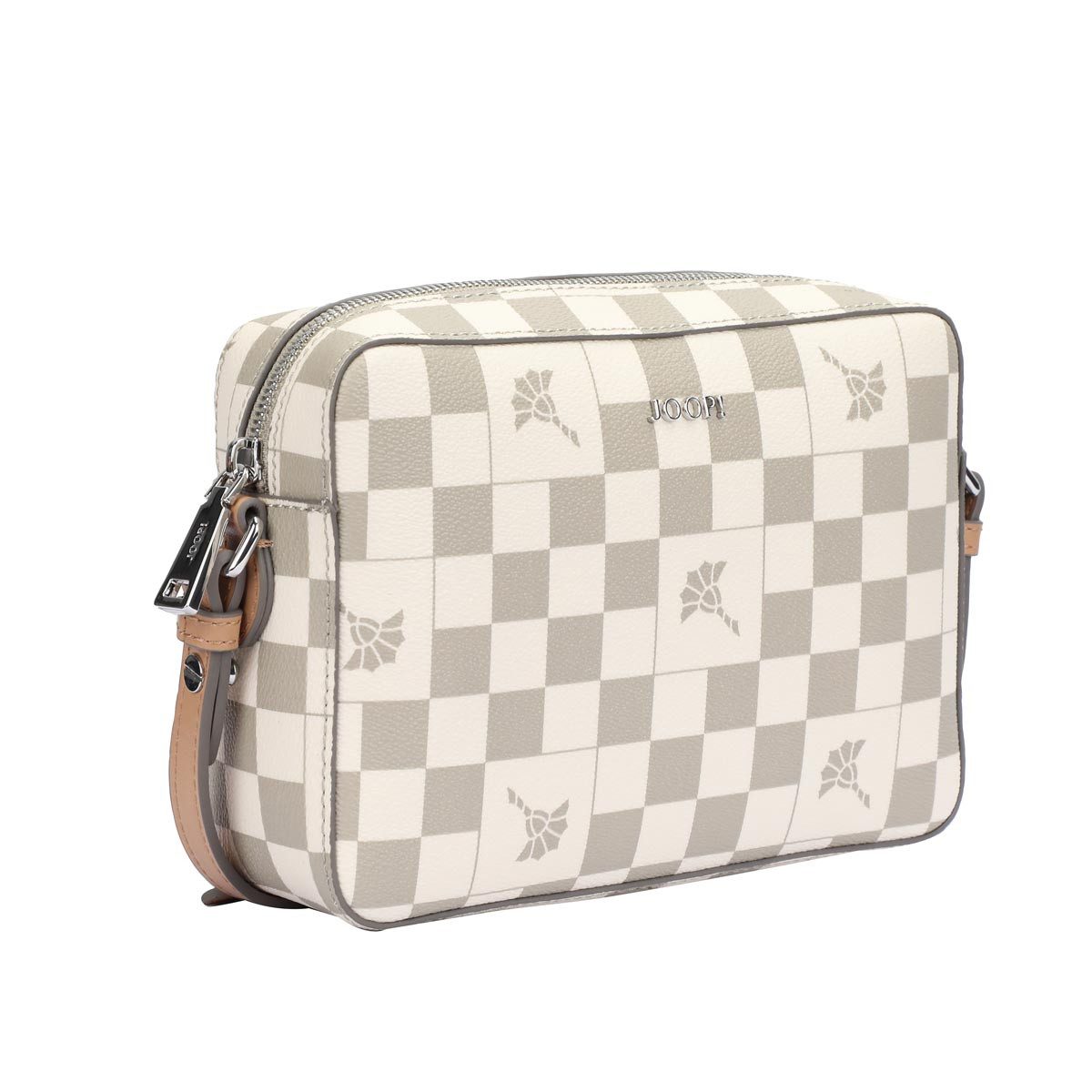 JOOP! Schultertasche 4140006250 Cortina Piazza Cloe Shoulderbag Shz mud (ein Stück, 1-tlg., ca. B/H/T 21/15/6 cm), Innenfächer