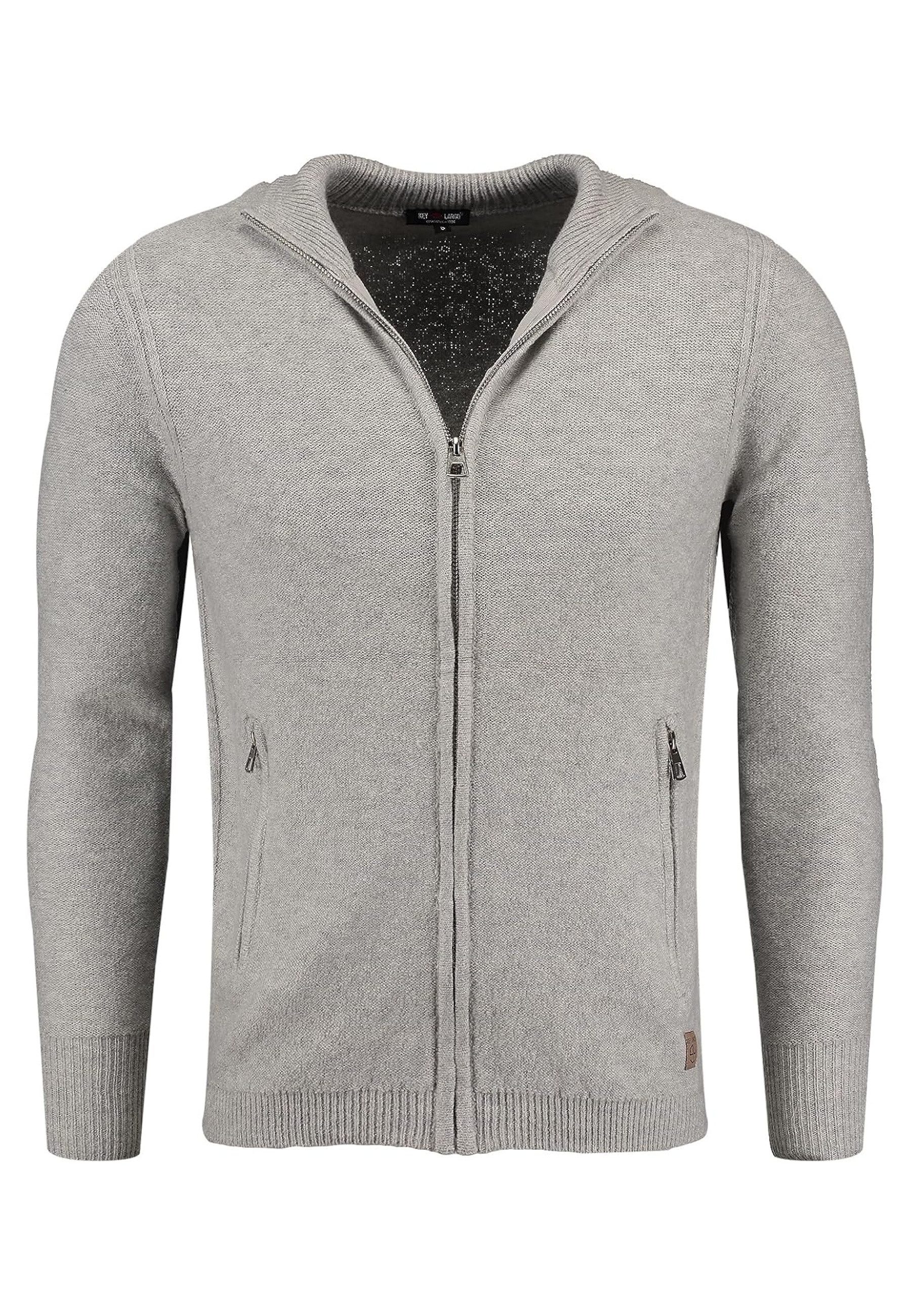 Cardigan Strickjacke Elevator Cardigan Reißverschluss