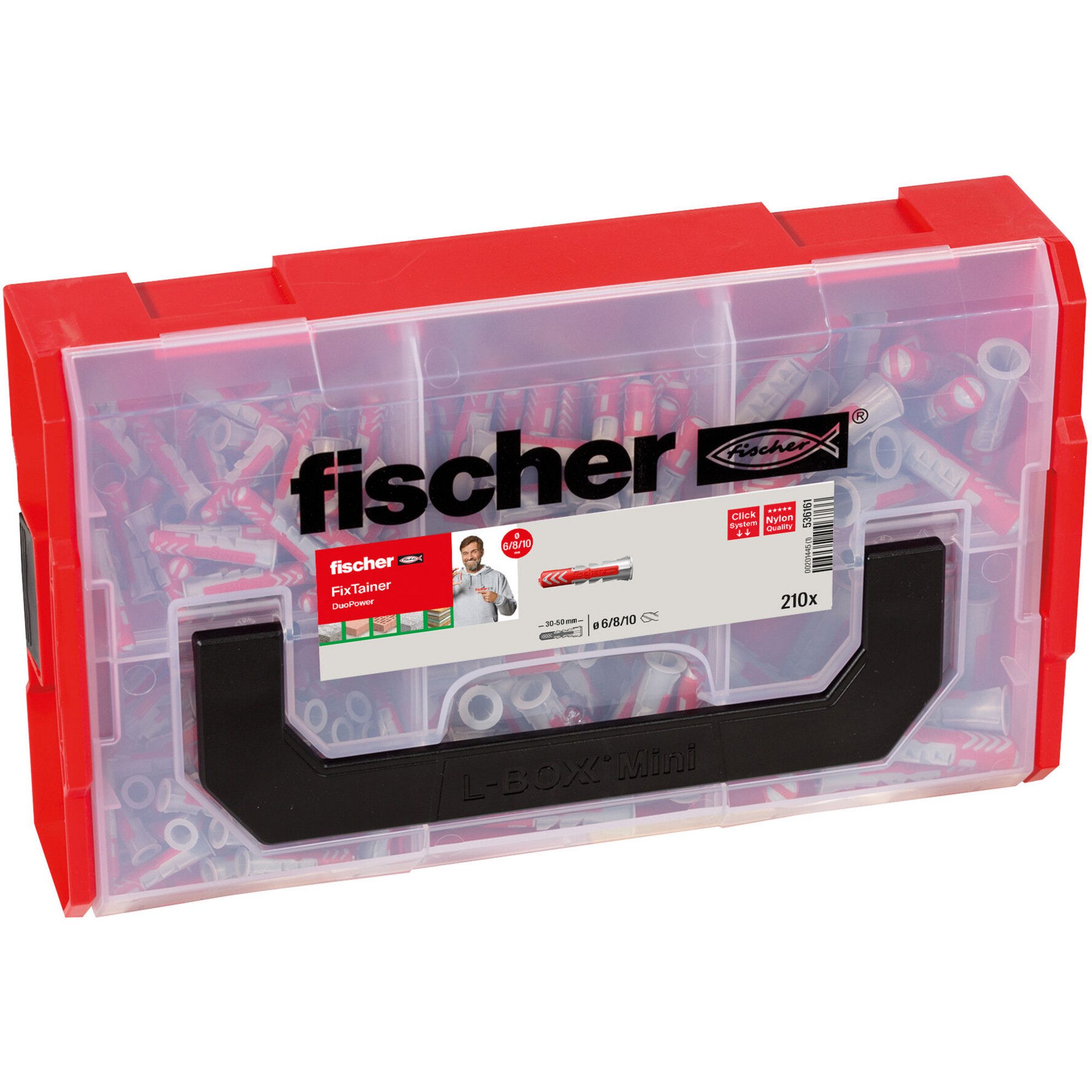 Fischer Schraube fischer FixTainer - DuoPower, Dübel, (210-teilig)