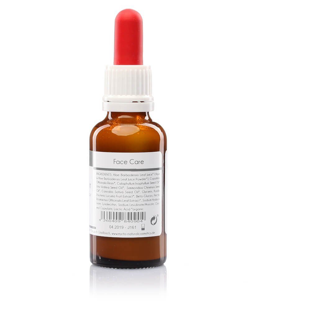 myrto Naturkosmetik Gesichtsserum Bio Copaiba Blemish Serum – bei unreiner Haut, Pickeln und Akne,  Pickelserum für empfindliche & reife Mischhaut  ohne Alkohol
