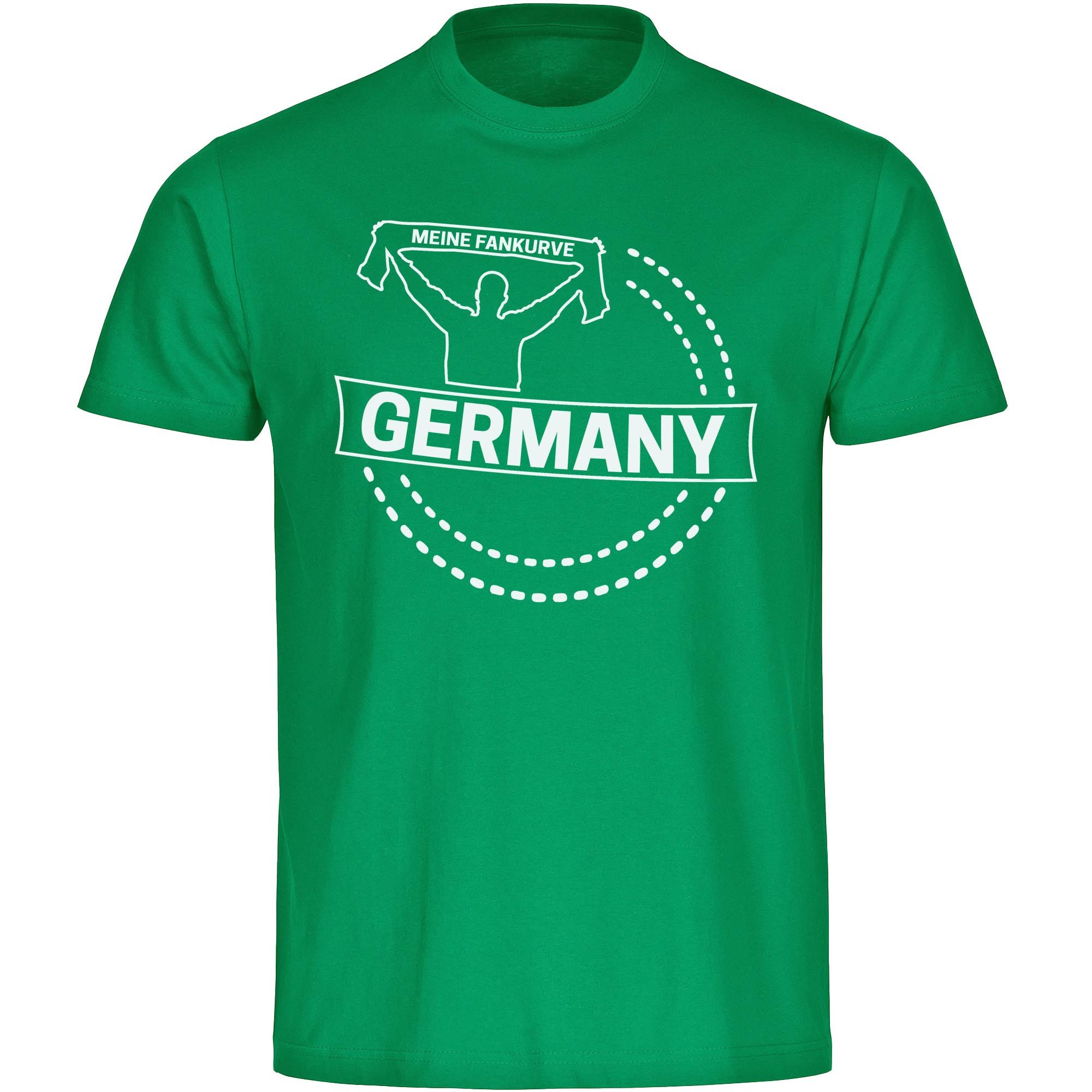 multifanshop T-Shirt Herren Germany - Meine Fankurve - Männer