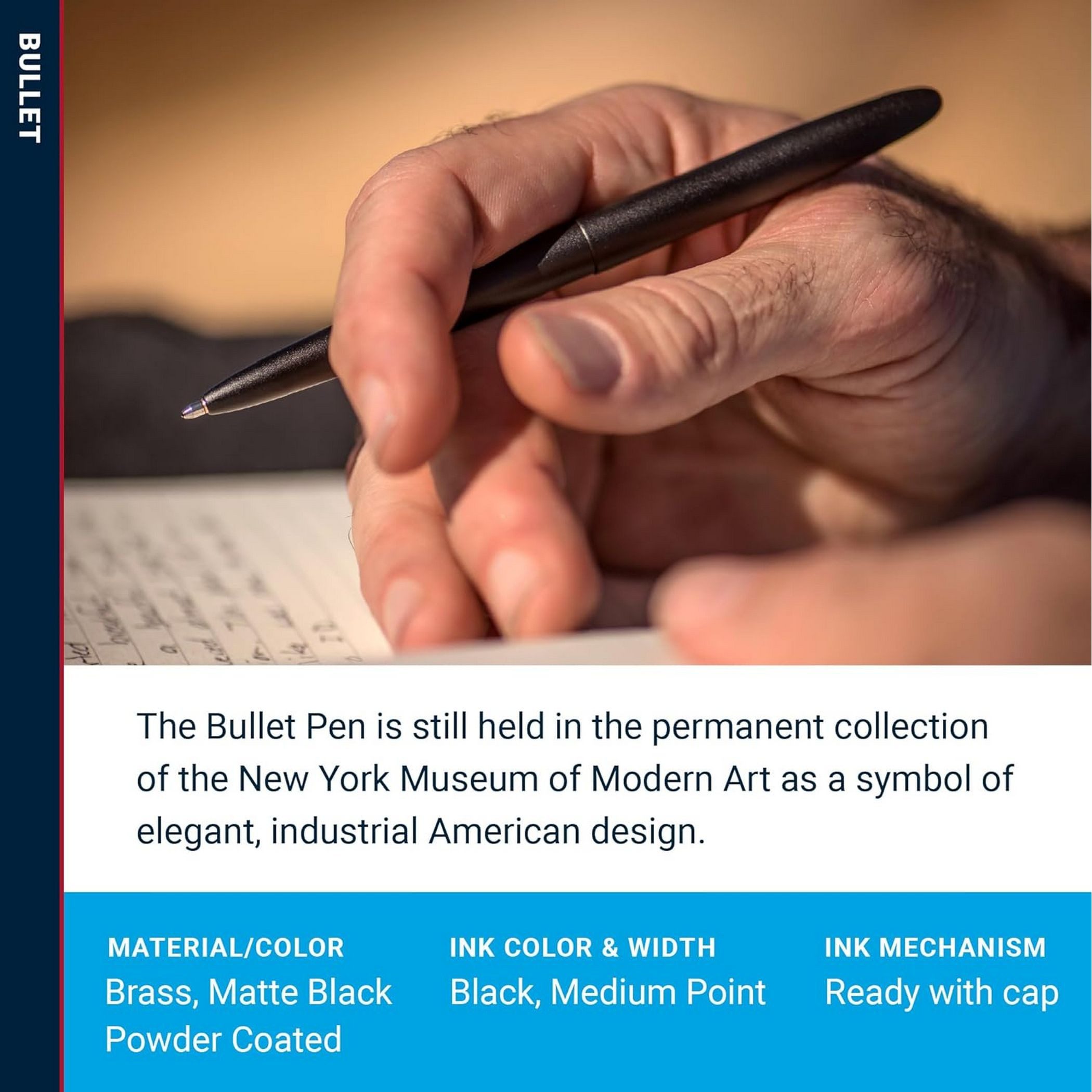 Fisher Space Pen Kugelschreiber Fisher Space Pen Kugelschreiber Bullet Schwarz Matt Stärke M Schreibfa