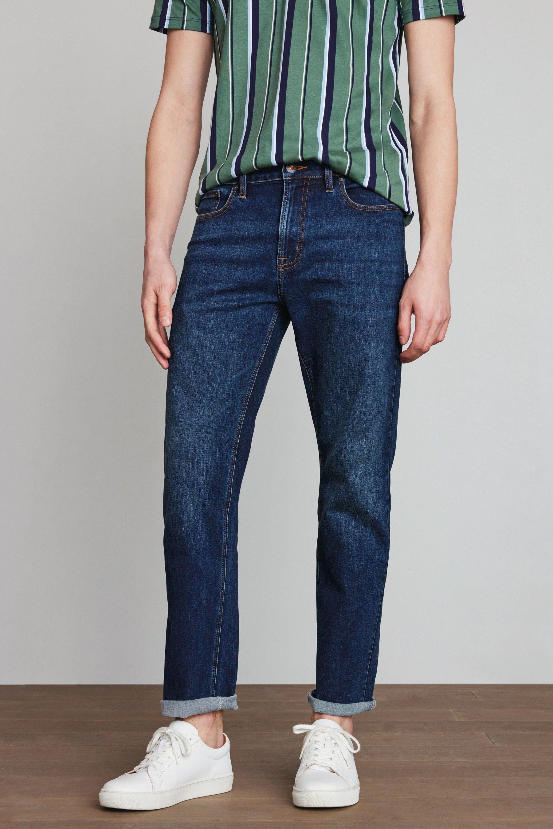 Next Straight-Jeans (1-tlg) Mid Blue