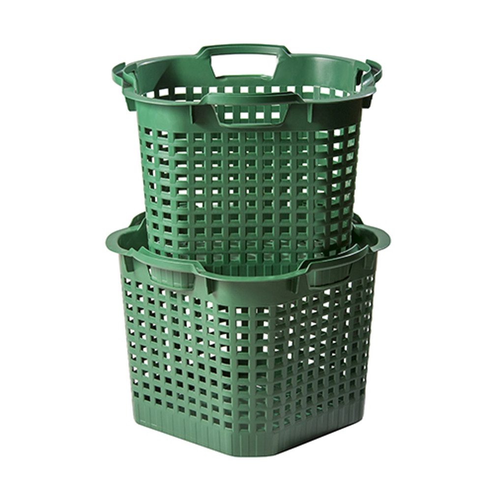 GreenLife Allzweckkorb Korb Unikorb Gartenkorb Multikorb Holzkorb Gartenkorb grün 25 Liter