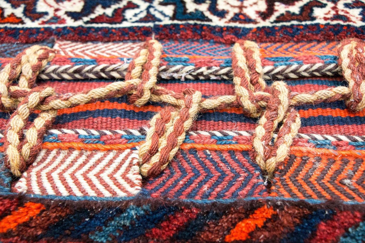 Wollteppich »Ghashghai Teppich handgeknüpft mehrfarbig«, morgenland, rechteckig, Höhe 18 mm, handgeknüpft-kaufen