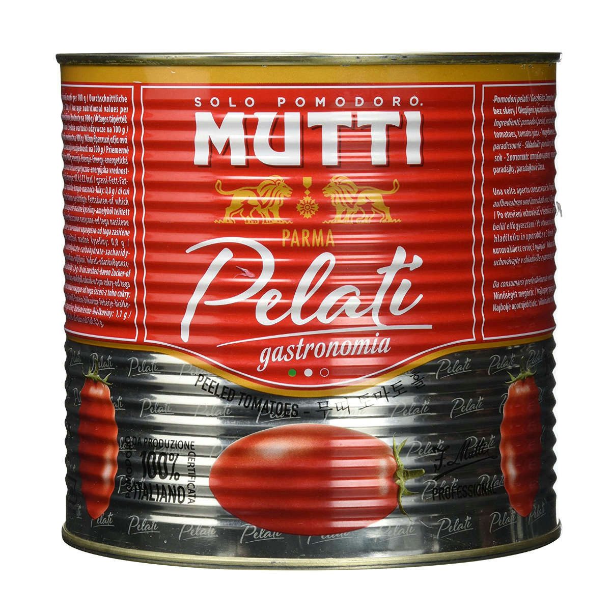 MUTTI Gemüsekonserve, Mutti Pelati Schältomaten geschälte Tomaten zum Kochen 2500g