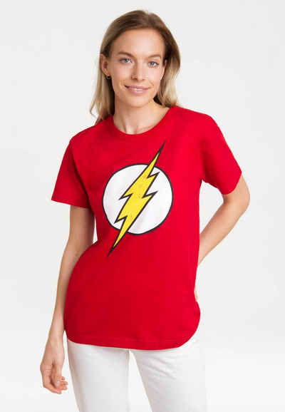LOGOSHIRT T-Shirt DC Comics - Flash Logo mit lizenziertem Print