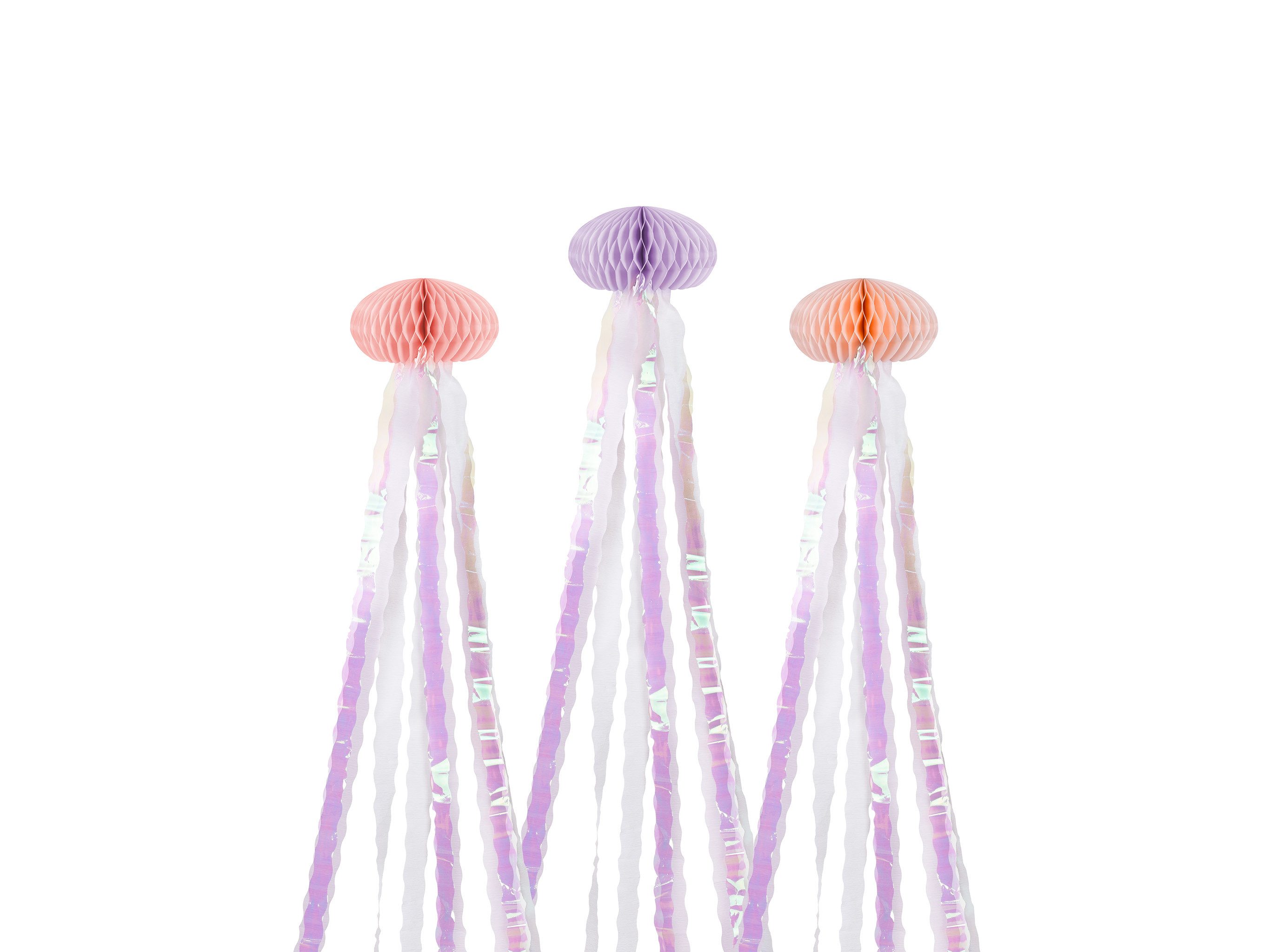 partydeco Papierdekoration, Qualle Wabenball 15x157cm Wabenfigur 3er Set