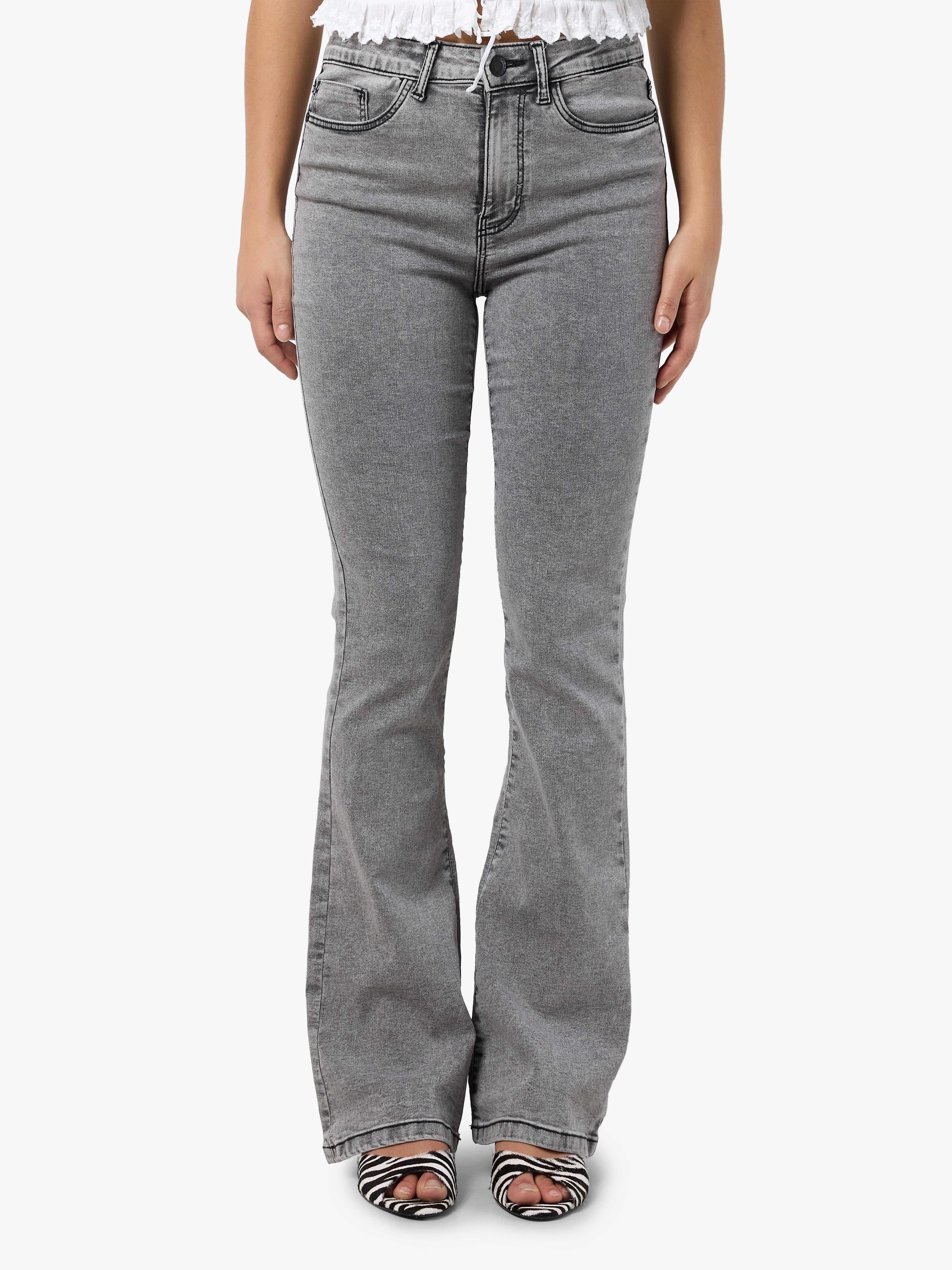 Noisy may Bootcut-Jeans NMSALLIE HW SKINNY JEAN VI545LG FWD NOOS günstig online kaufen