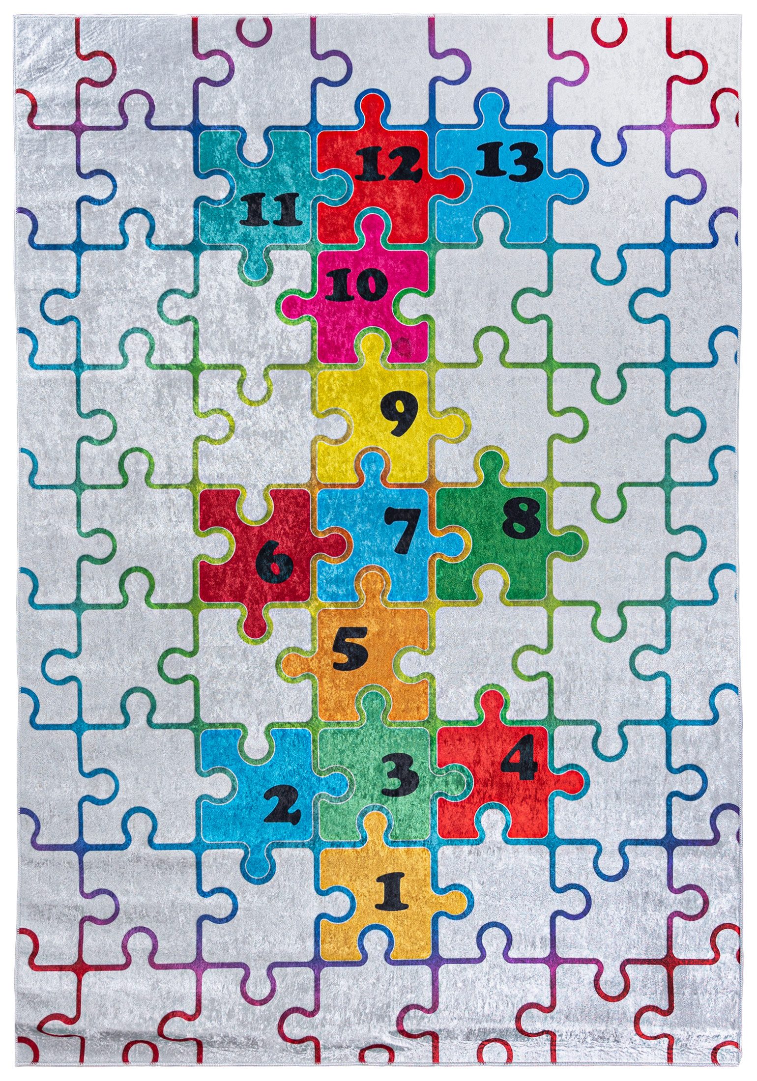 Mazovia Kinderteppich Kinderteppich Kinderzimmerteppich Puzzle, 80 günstig online kaufen