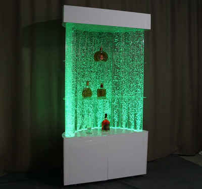 JVmoebel Wandpaneel, LED Regal Bar Wasser Wand Säule Beleuchtete Wasserwände Bar Theke