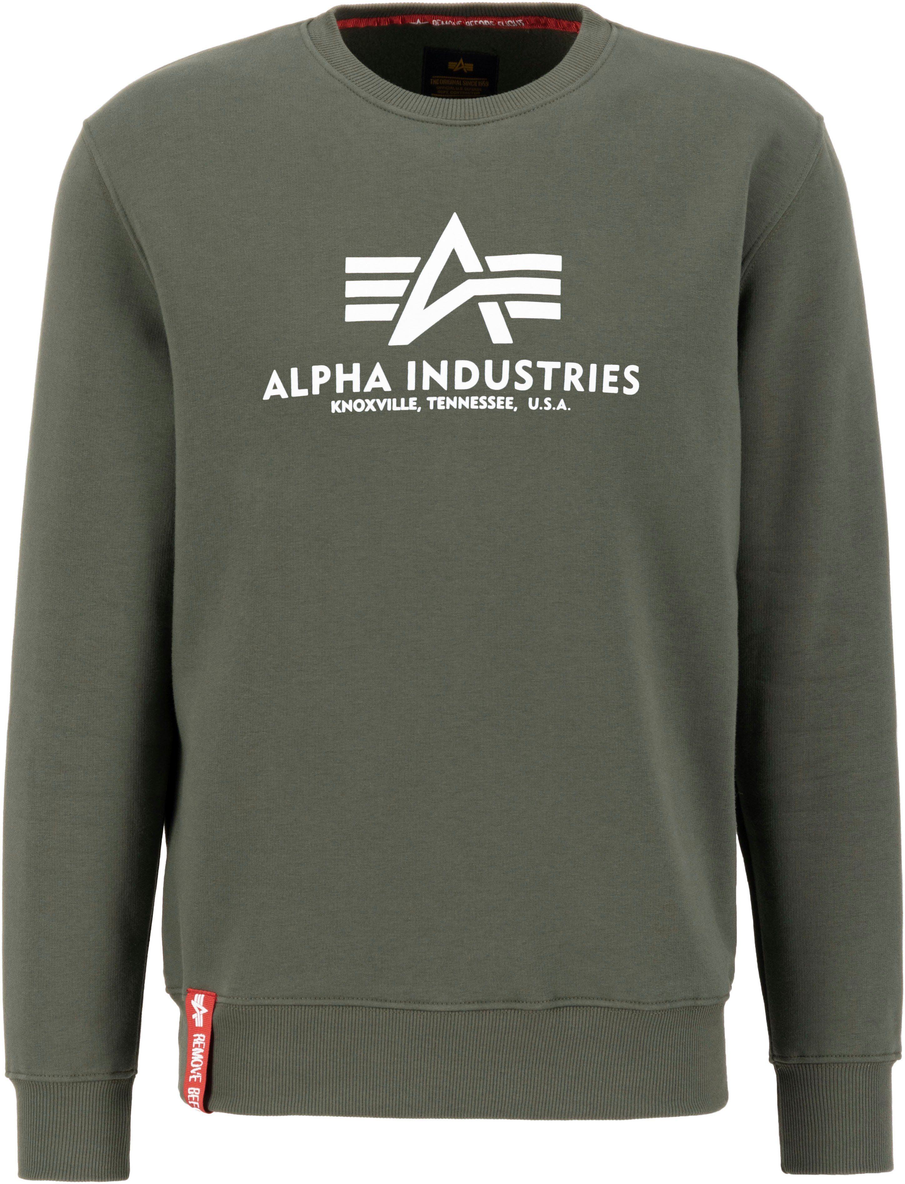 Sweatshirt olive Industries Basic Alpha Sweater dark