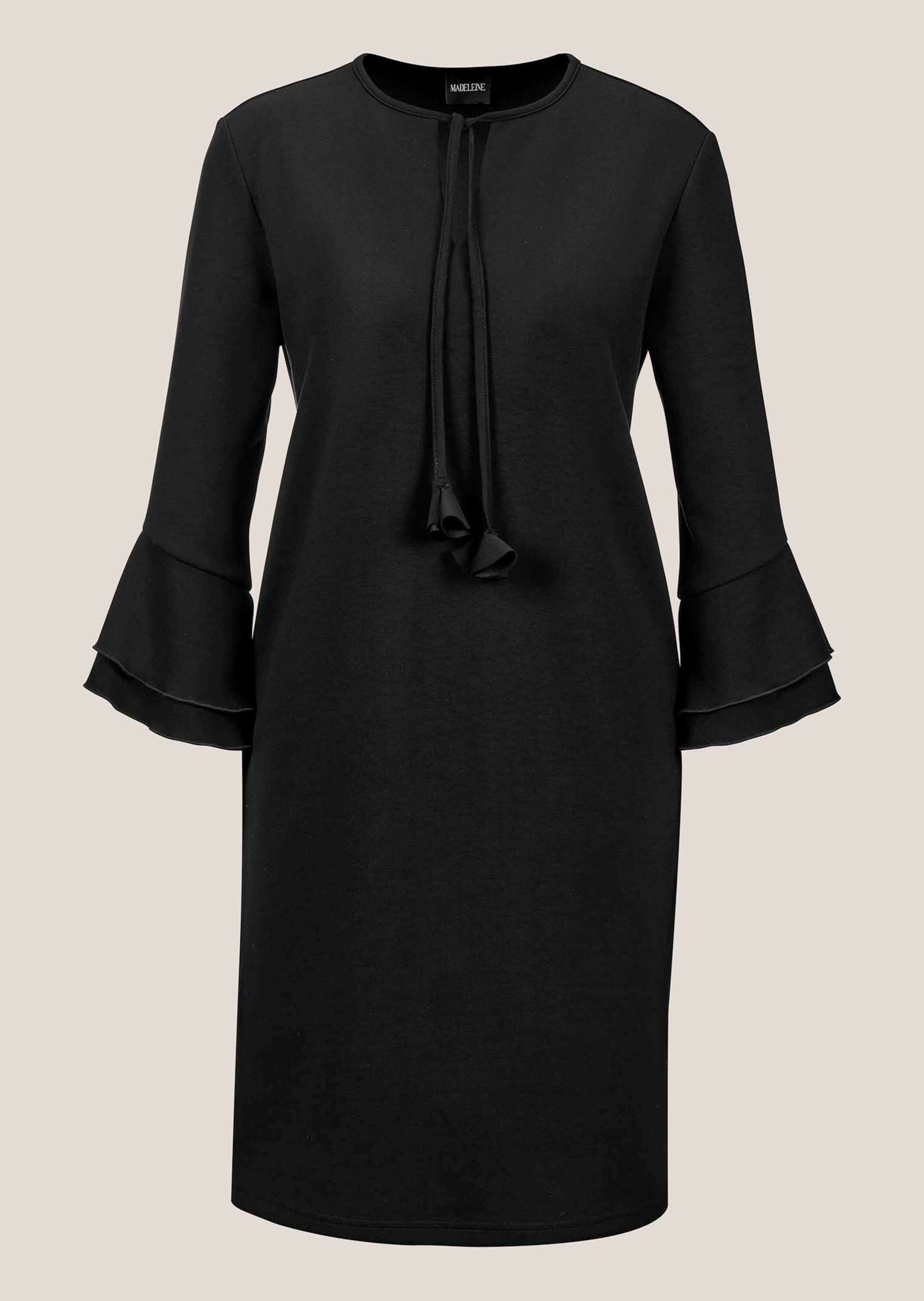 Etuikleid Etui-Kleid mit Trompetenärmeln