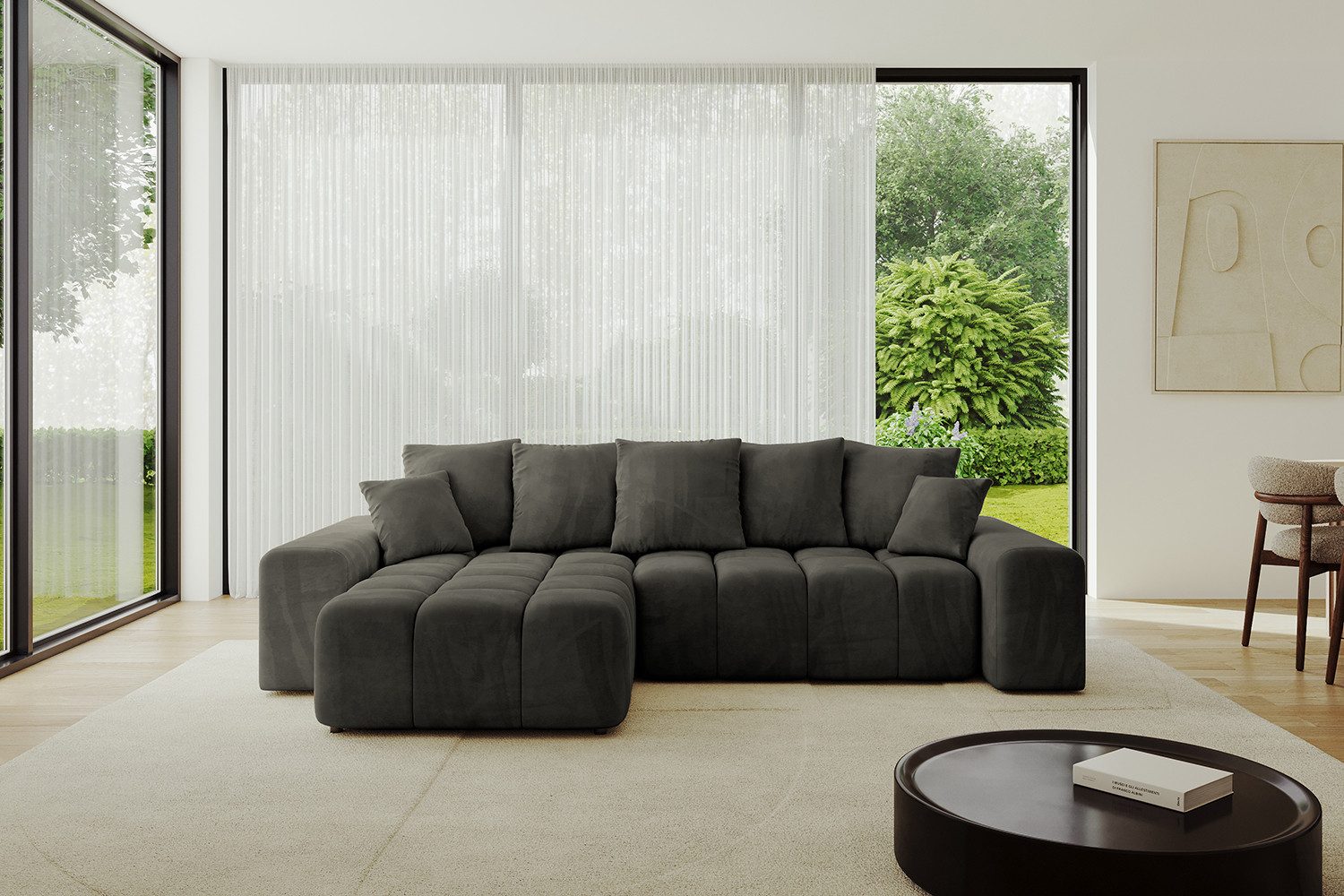 ALTDECOR Ecksofa ENIL-L, Couch mit Schlaffunktion, Wohnzimmer - Wohnlandsch günstig online kaufen