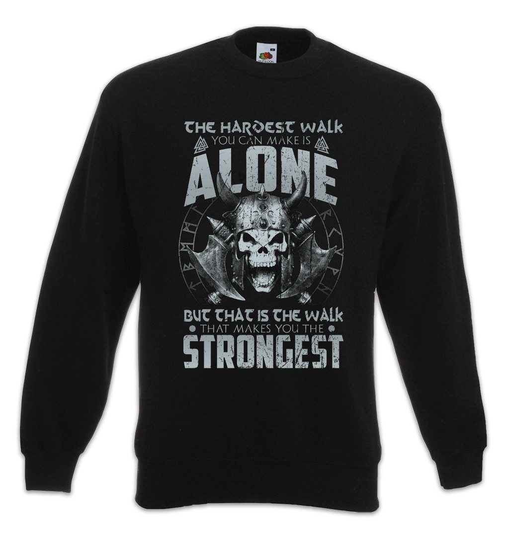 Sweatshirt The Hardest Walk Sweatshirt Walhalla Odhin Wikinger Wotan Vikings Thor