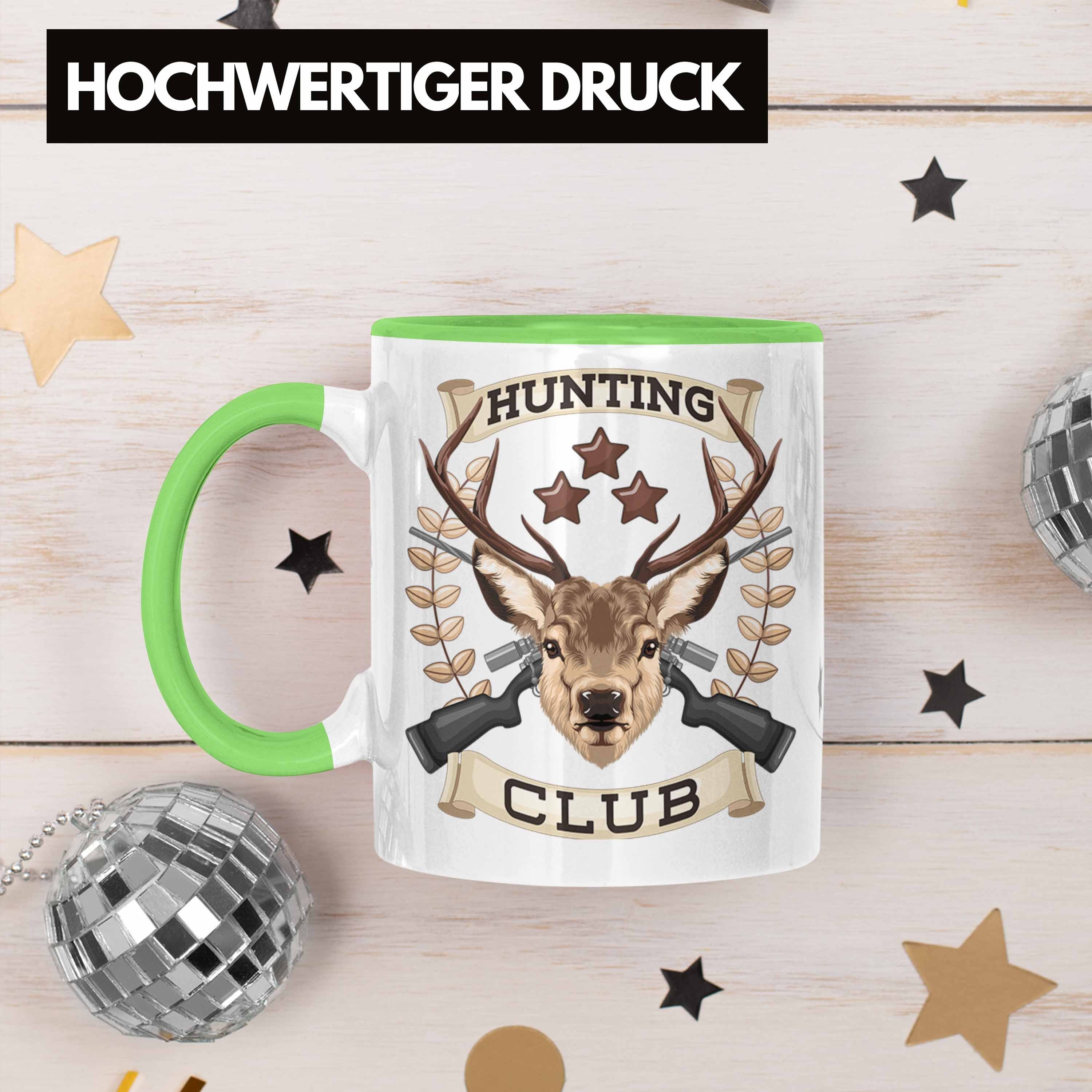 Geschenk Spruch Grün Jagd für Jäger Becher Männer Tasse Trendation Jäger Hunting Tasse Club