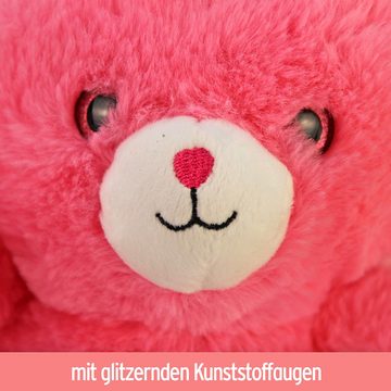 Tierkuscheltier Teddykatze Kuscheltier mit Glitzerherz - 34 cm