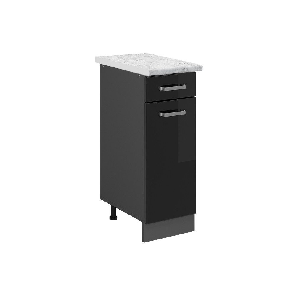 Vicco Unterschrank R-Line, Schwarz Hochglanz/Anthrazit, 30 günstig online kaufen