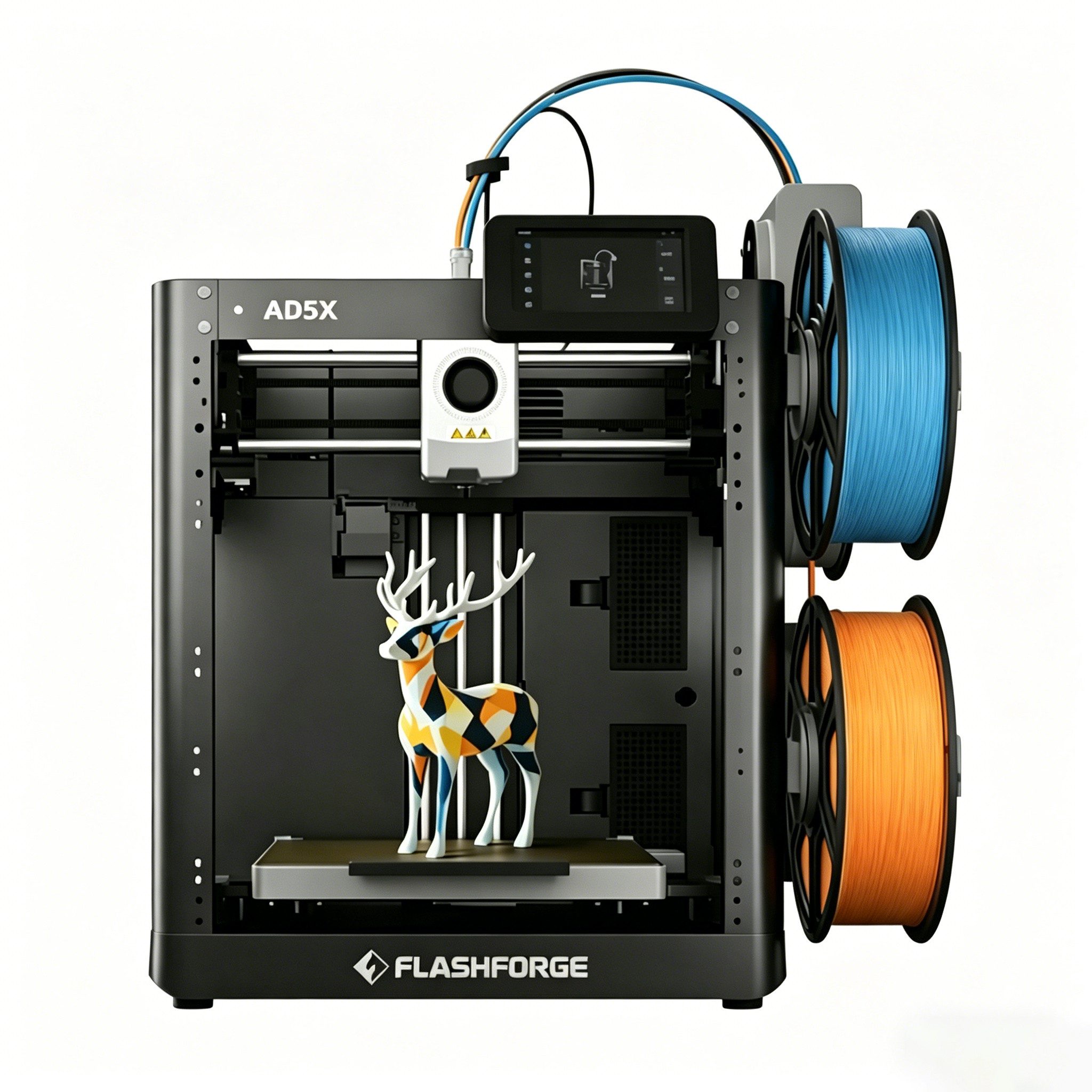 Flashforge 3D-Drucker AD5X, 300 mm/s, Auto-Leveling, WLAN, 220 mm Bauraum, PEI-Platte, Filamentsensor, bis 300 °C