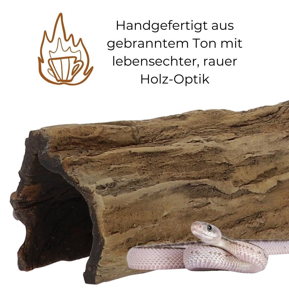 GarPet Aquariendeko Aquarium Deko Höhle Baumstamm Halbbogen Terrarium Deko fürs Aquarium