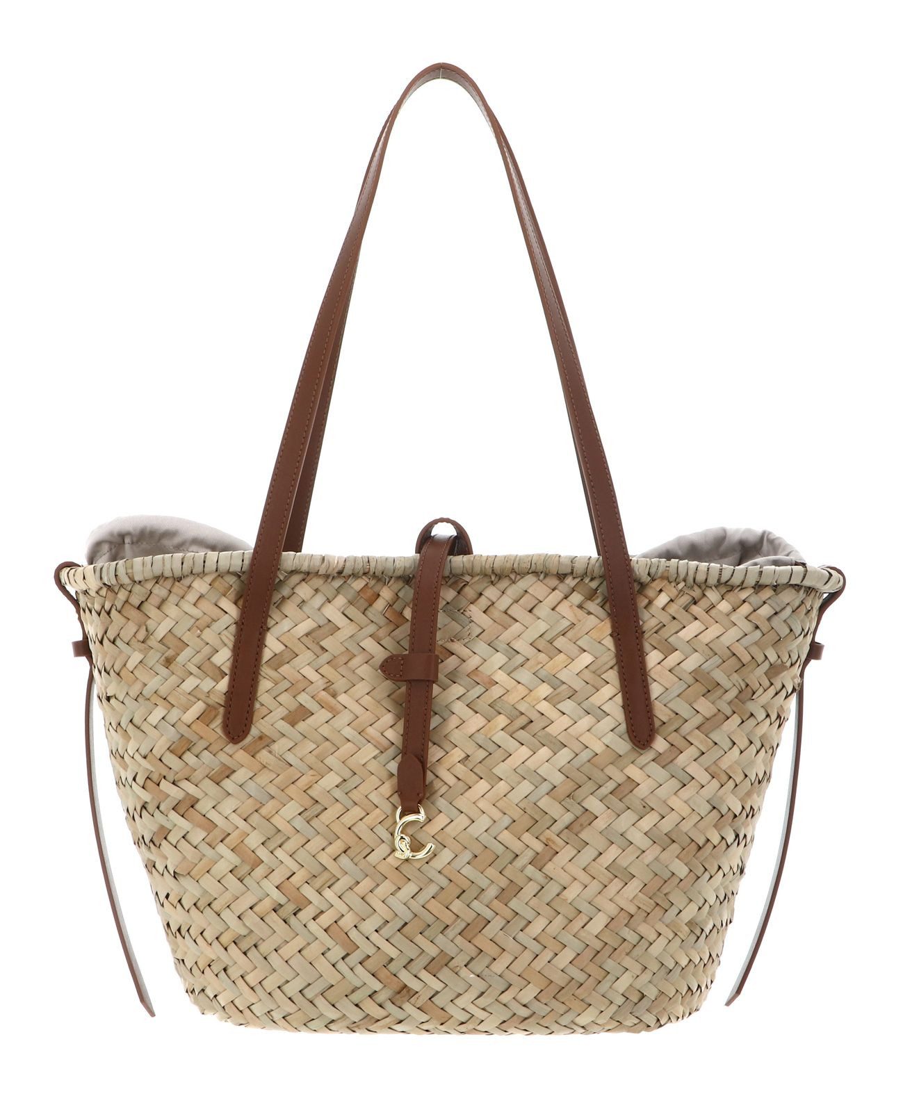 COCCINELLE Schultertasche Summer Straw Shopper