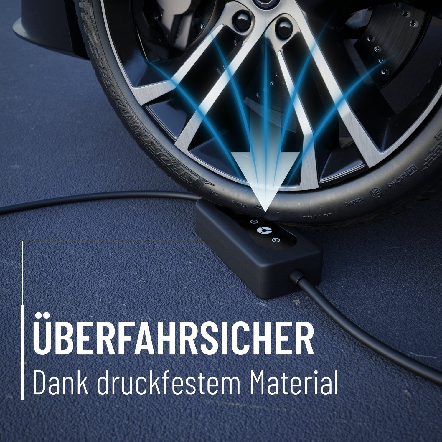 ABSINA CEE Ladekabel Typ 2 6 Meter - mobile Elektroauto Ladestation bis 11kW Elektroauto-Ladegerät